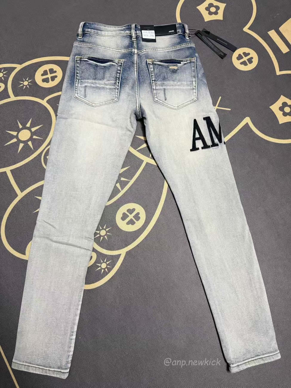 Amiri Jeans Men Letters Trousers Repair Low Rise Skinny (7) - www.newkick.org Amiri Jeans Men Letters Trousers Repair Low Rise Skinny (7) - www.newkick.org