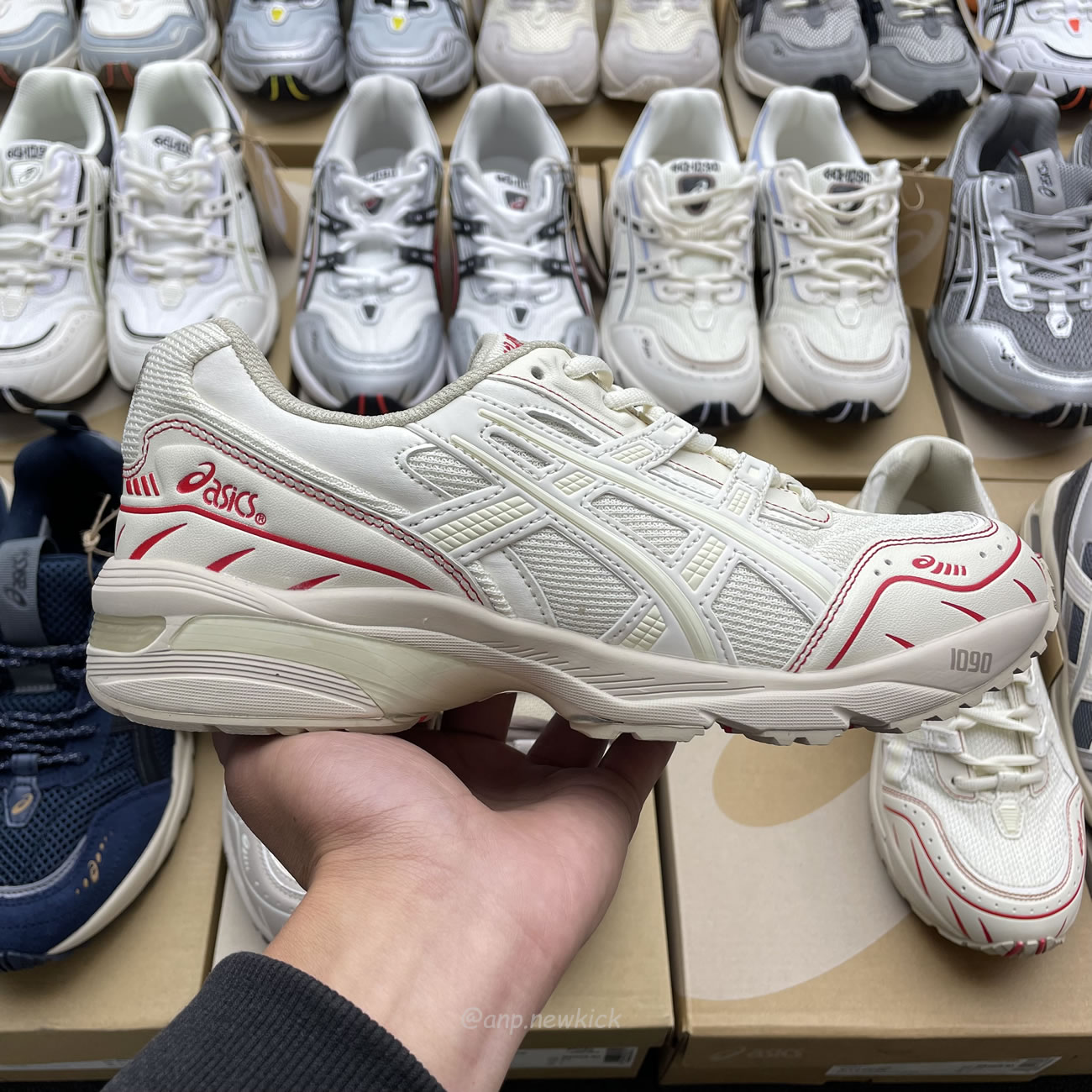 Asics Gel 1090 Grey Beige Birch French Blue White Sage Silver Cream Brown Silver Cream Gray Blue (11) - www.newkick.vip Asics Gel 1090 Grey Beige Birch French Blue White Sage Silver Cream Brown Silver Cream Gray Blue (11) - www.newkick.vip