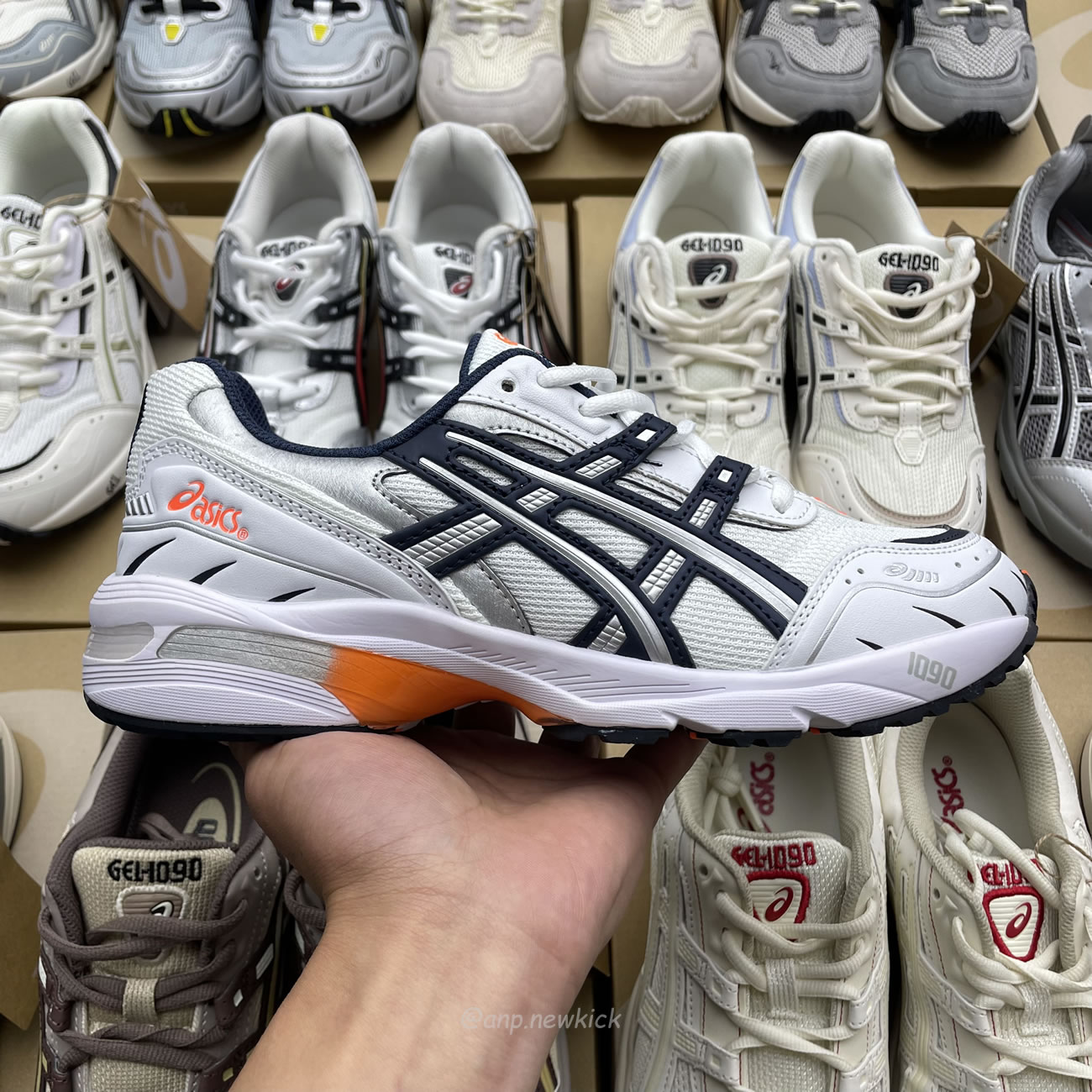 Asics Gel 1090 Grey Beige Birch French Blue White Sage Silver Cream Brown Silver Cream Gray Blue (16) - www.newkick.vip Asics Gel 1090 Grey Beige Birch French Blue White Sage Silver Cream Brown Silver Cream Gray Blue (16) - www.newkick.vip