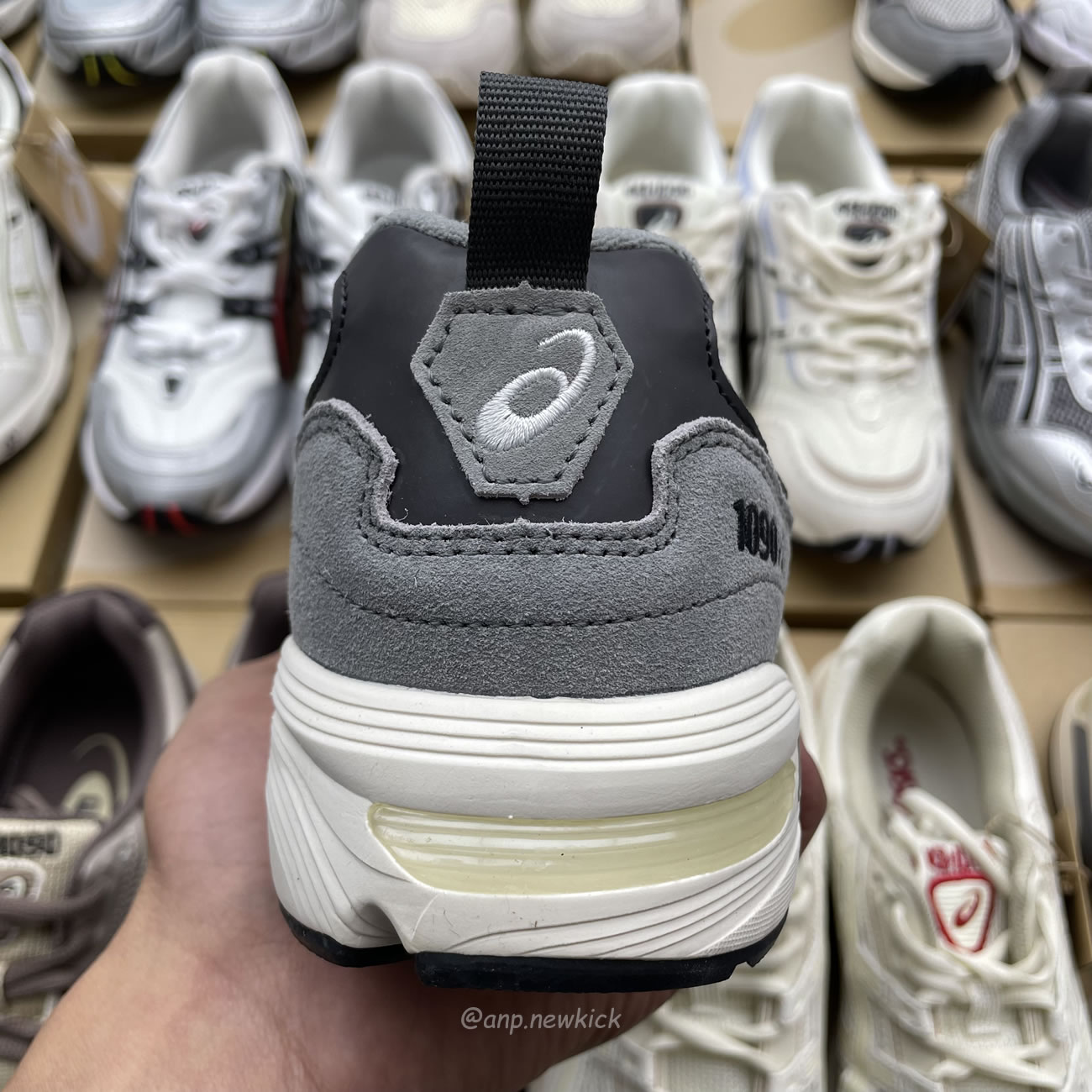 Asics Gel 1090 Grey Beige Birch French Blue White Sage Silver Cream Brown Silver Cream Gray Blue (17) - www.newkick.vip Asics Gel 1090 Grey Beige Birch French Blue White Sage Silver Cream Brown Silver Cream Gray Blue (17) - www.newkick.vip