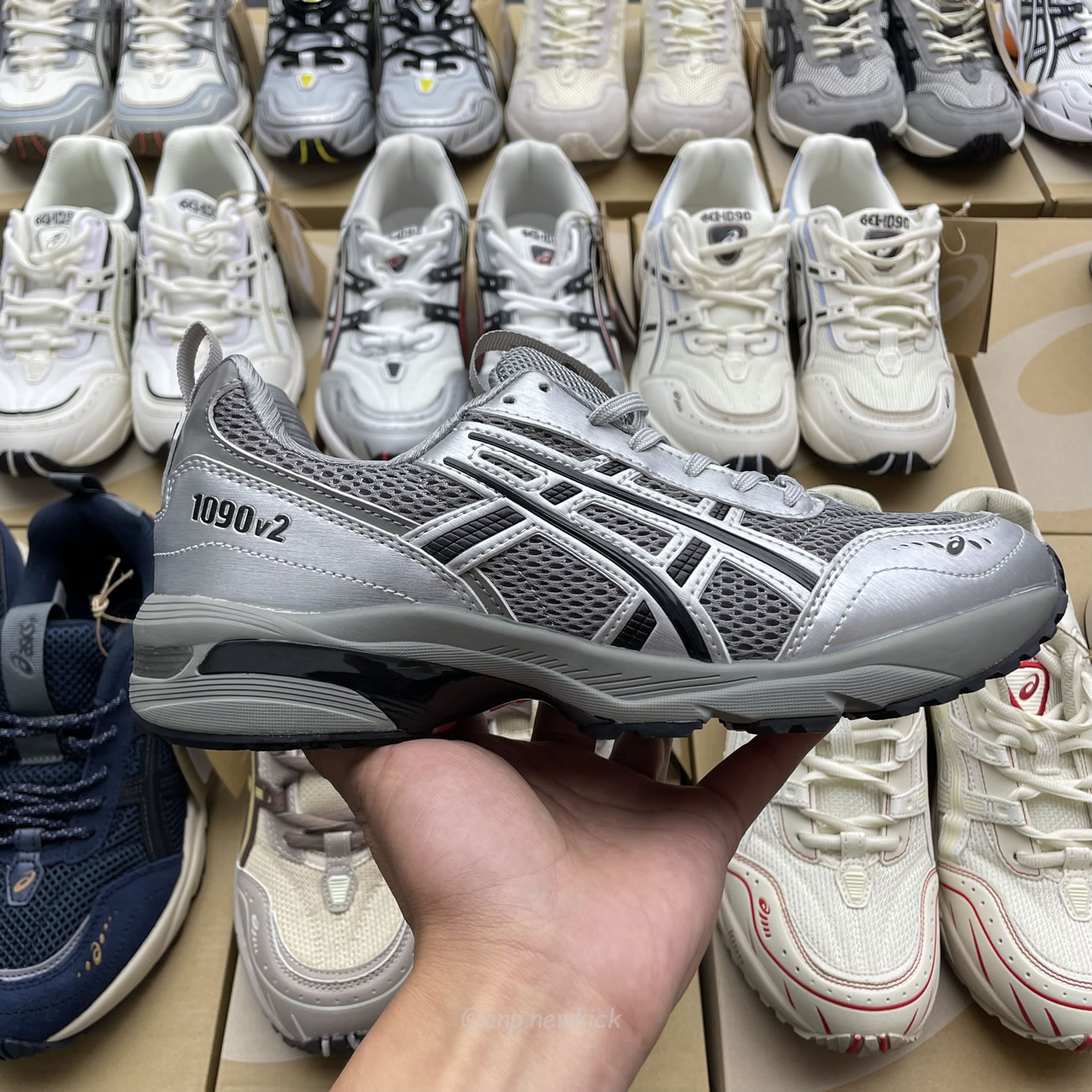 Asics Gel 1090 Grey Beige Birch French Blue White Sage Silver Cream Brown Silver Cream Gray Blue (28) - www.newkick.vip Asics Gel 1090 Grey Beige Birch French Blue White Sage Silver Cream Brown Silver Cream Gray Blue (28) - www.newkick.vip