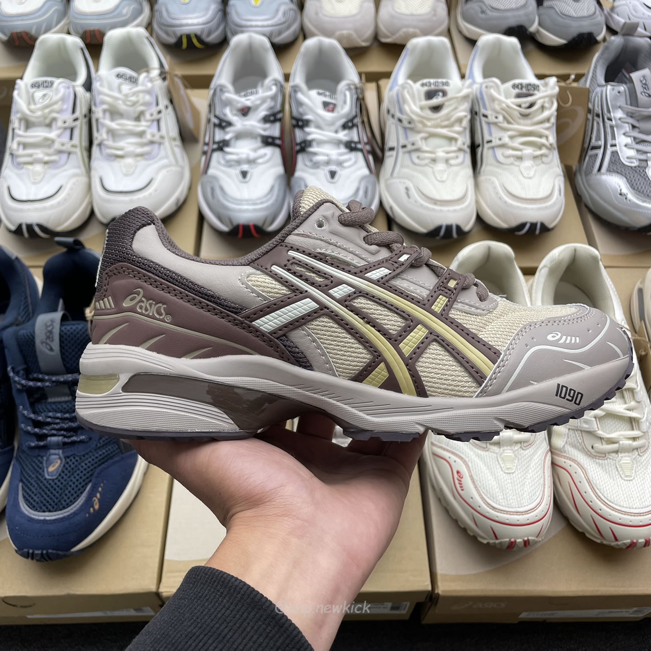 Asics Gel 1090 Grey Beige Birch French Blue White Sage Silver Cream Brown Silver Cream Gray Blue (31) - www.newkick.vip Asics Gel 1090 Grey Beige Birch French Blue White Sage Silver Cream Brown Silver Cream Gray Blue (31) - www.newkick.vip