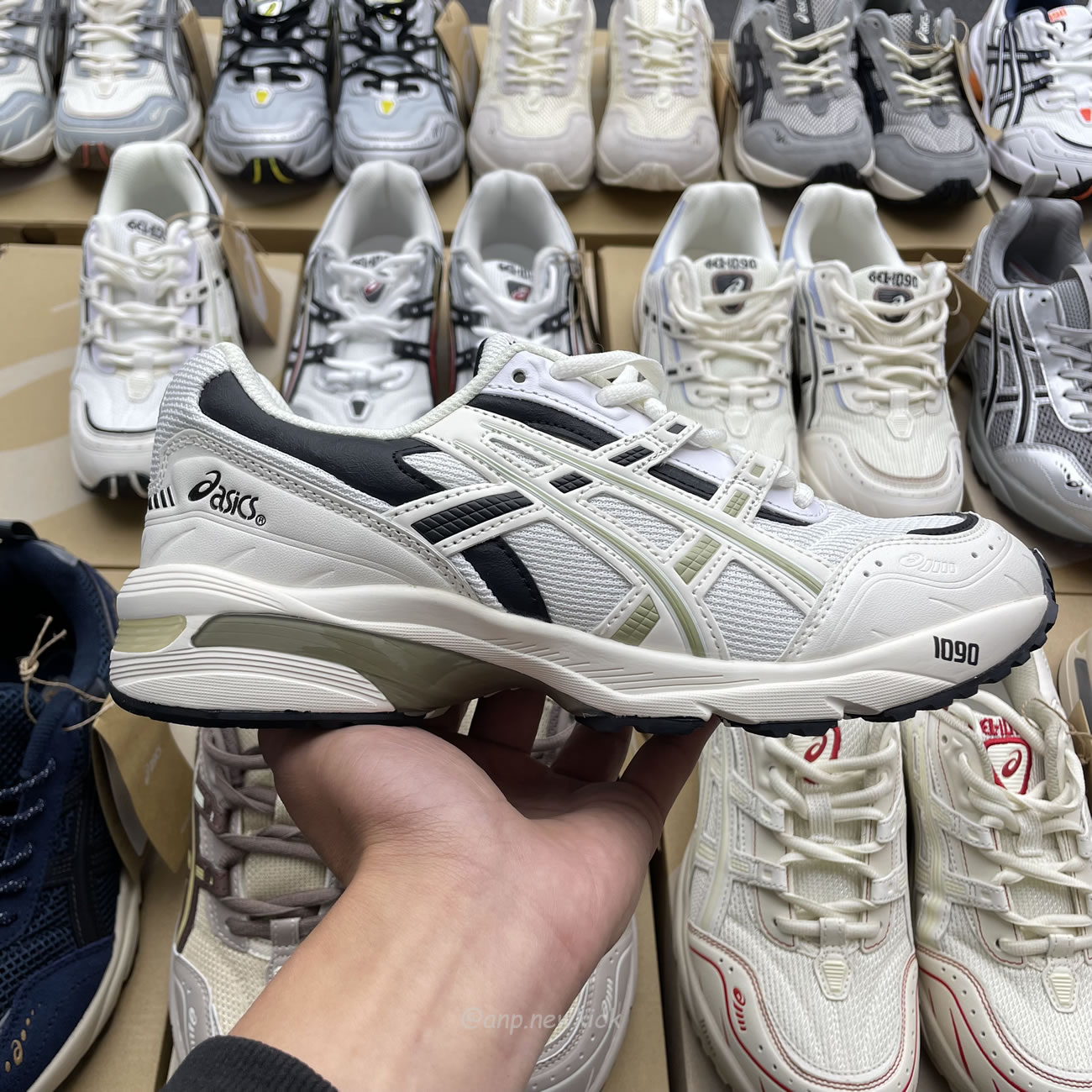 Asics Gel 1090 Grey Beige Birch French Blue White Sage Silver Cream Brown Silver Cream Gray Blue (32) - www.newkick.vip Asics Gel 1090 Grey Beige Birch French Blue White Sage Silver Cream Brown Silver Cream Gray Blue (32) - www.newkick.vip