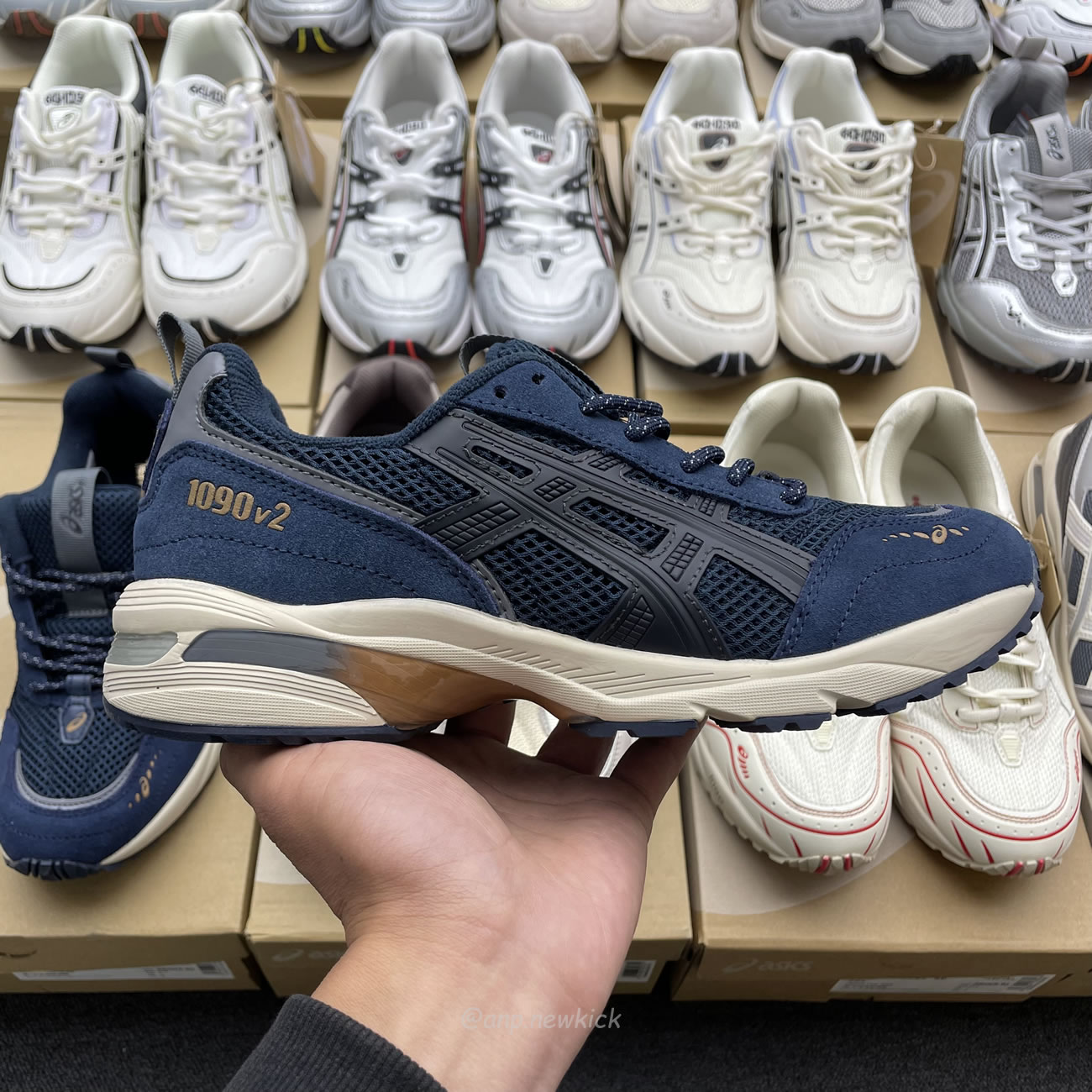Asics Gel 1090 Grey Beige Birch French Blue White Sage Silver Cream Brown Silver Cream Gray Blue (4) - www.newkick.vip Asics Gel 1090 Grey Beige Birch French Blue White Sage Silver Cream Brown Silver Cream Gray Blue (4) - www.newkick.vip