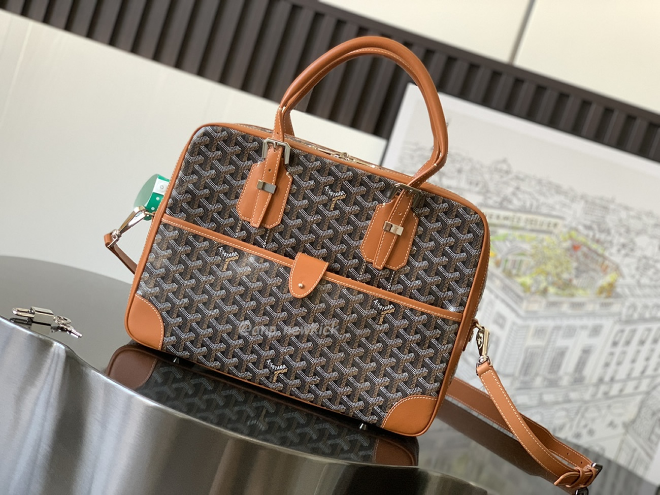 Goyard Ambassade Medium Size Briefcase (7) - www.newkick.org Goyard Ambassade Medium Size Briefcase (7) - www.newkick.org