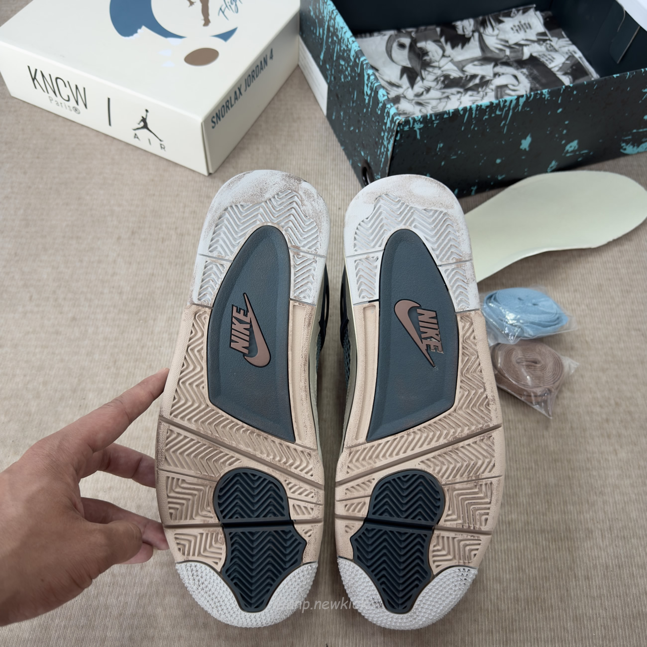 Air Jordan 4 Retro X Andrew Chiou Snorlax Custom (7) - www.newkick.org