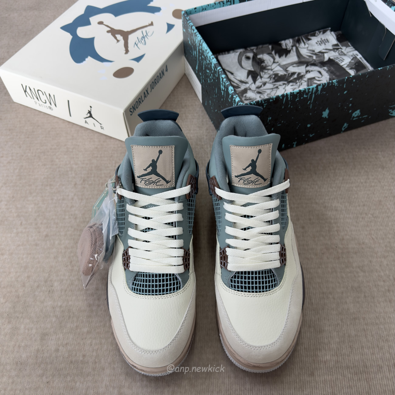 Air Jordan 4 Retro X Andrew Chiou Snorlax Custom (8) - www.newkick.org