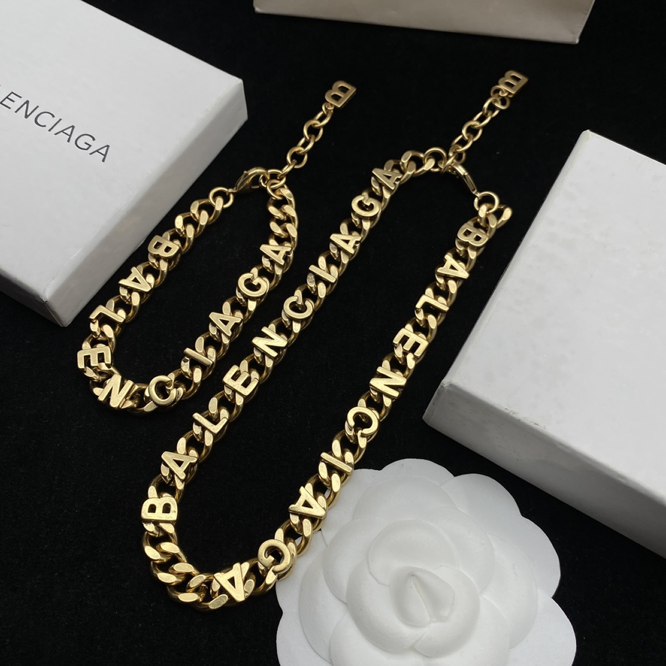 Balenciaga Logo Text Chain Necklace Bal203587 (4) - www.newkick.org Balenciaga Logo Text Chain Necklace Bal203587 (4) - www.newkick.org