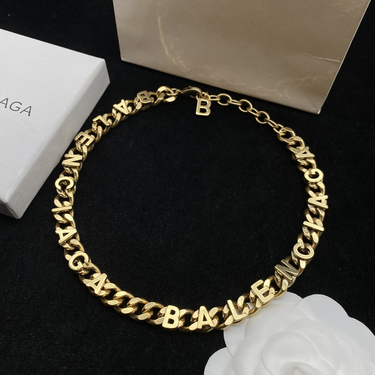 Balenciaga Logo Text Chain Necklace Bal203587 (7) - www.newkick.org Balenciaga Logo Text Chain Necklace Bal203587 (7) - www.newkick.org