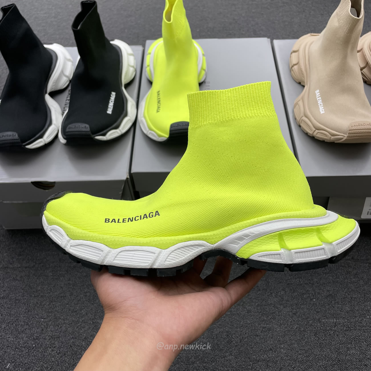 Balenciaga 3xl Sock Recycled Knit Sneakers Black White Fluo Yellow Beige (4) - www.newkick.vip Balenciaga 3xl Sock Recycled Knit Sneakers Black White Fluo Yellow Beige (4) - www.newkick.vip