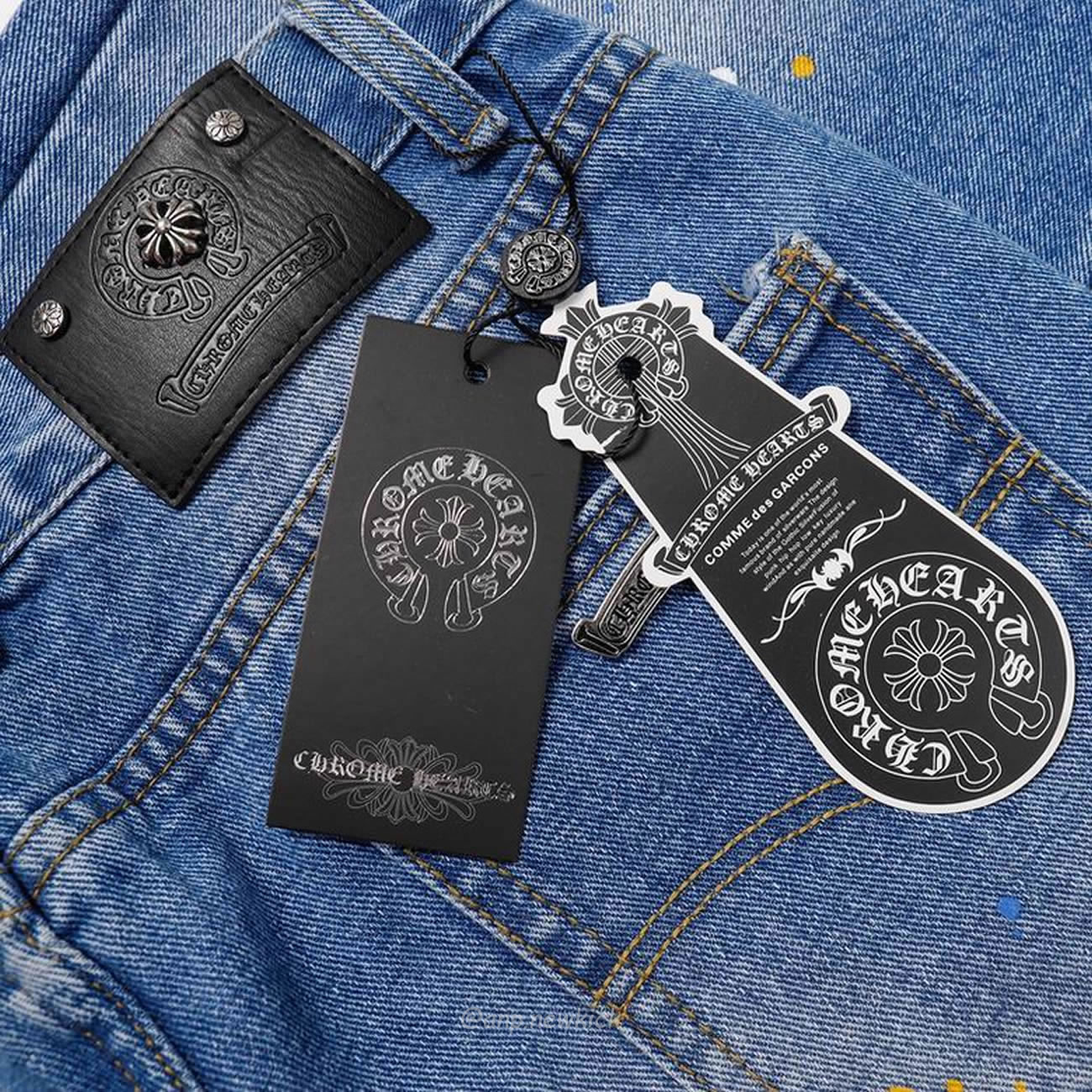 Chrome Hearts Blue Speckle Jeans Cross (8) - www.newkick.org Chrome Hearts Blue Speckle Jeans Cross (8) - www.newkick.org