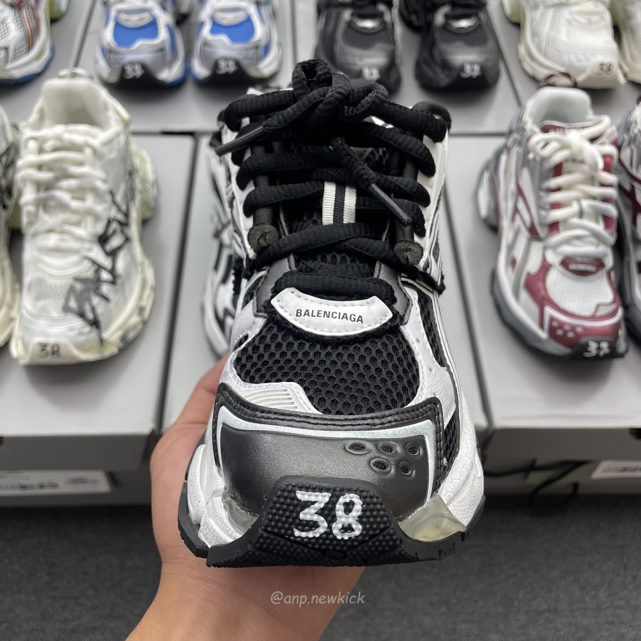 Balenciaga Runner White Grey Silver Black Blue Multicolor Burgundy (13) - www.newkick.org Balenciaga Runner White Grey Silver Black Blue Multicolor Burgundy (13) - www.newkick.org