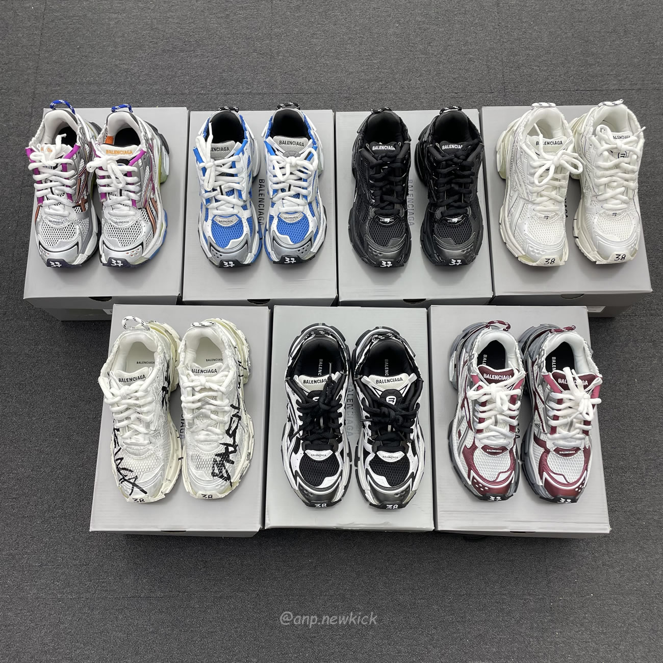 Balenciaga Runner White Grey Silver Black Blue Multicolor Burgundy (19) - www.newkick.org Balenciaga Runner White Grey Silver Black Blue Multicolor Burgundy (19) - www.newkick.org