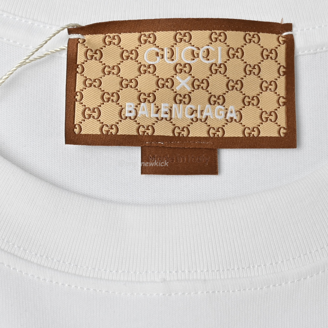 Balenciaga X Gucci Co Branded Double B Letter Printed Logo Printed Short Sleeved T Shirt (10) - www.newkick.org