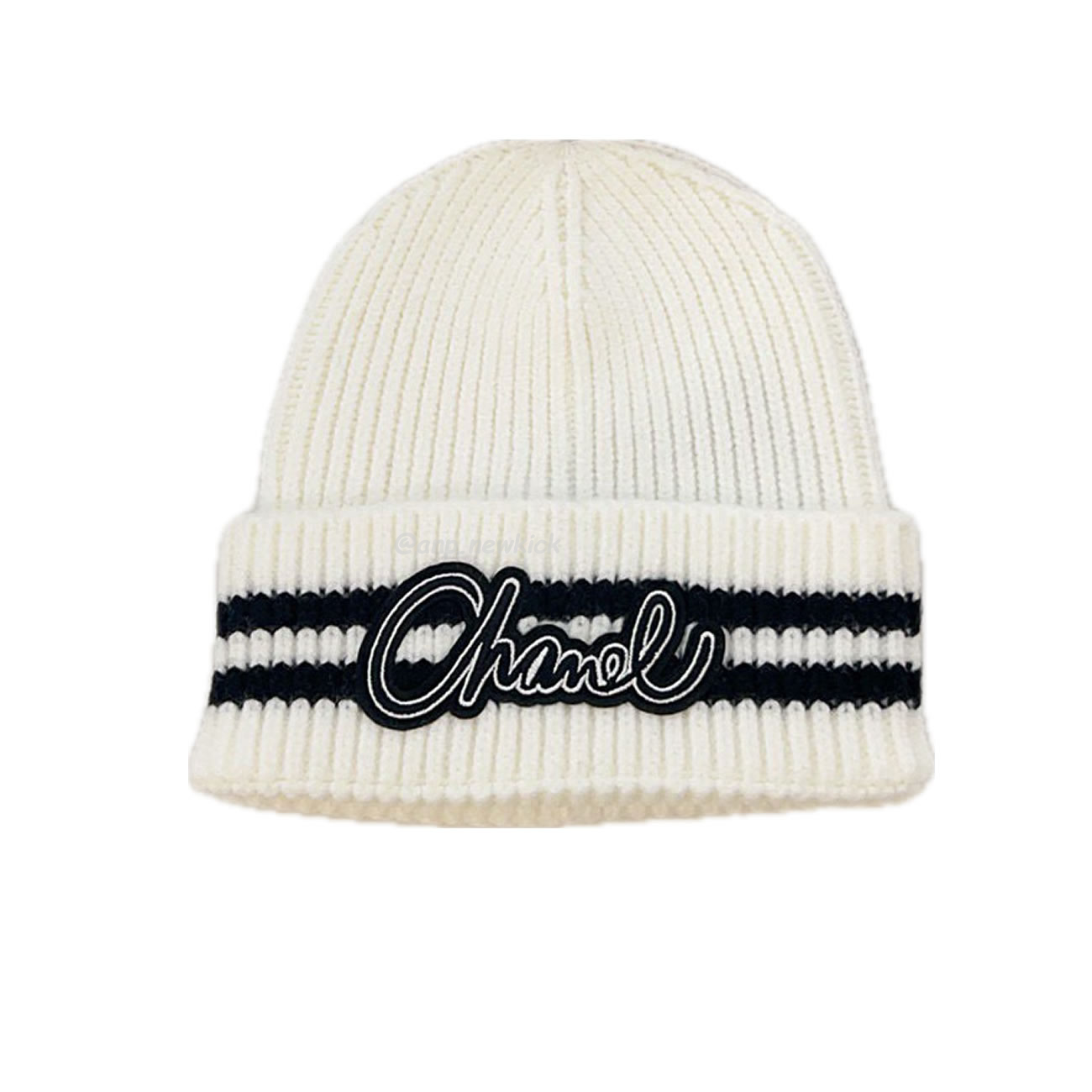 Chanel Knitted Cold Hat White Black Gray Brown (12) - www.newkick.org