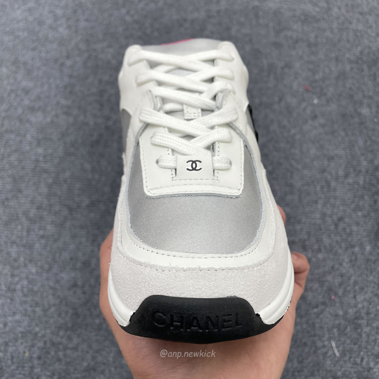 Chanel White Pink Blue Sneakers (6) - www.newkick.org Chanel White Pink Blue Sneakers (6) - www.newkick.org