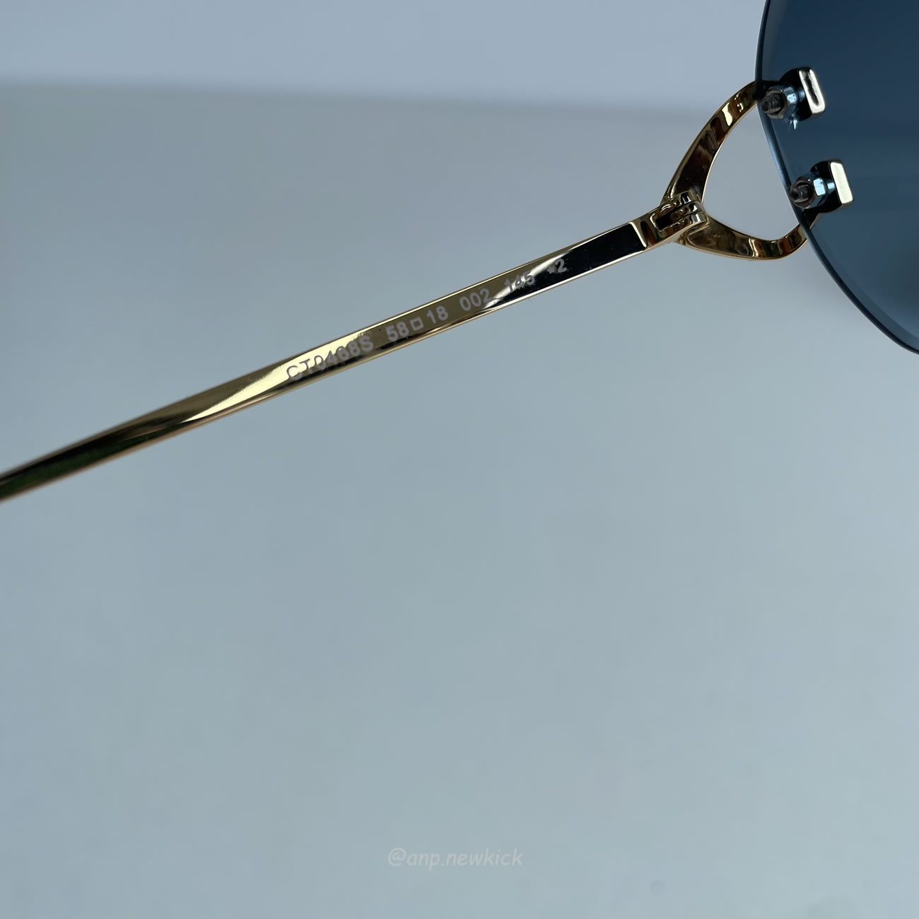 Cartier Ct0468s 58 Blue Gold Sunglasses (4) - www.newkick.org