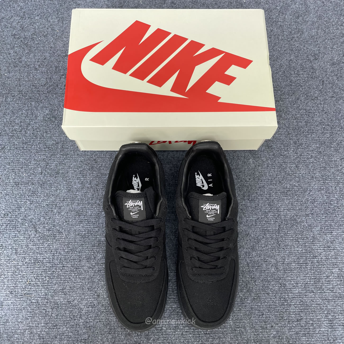 Nike Air Force 1 Low Stussy Black Cz9084 001 (7) - www.newkick.org