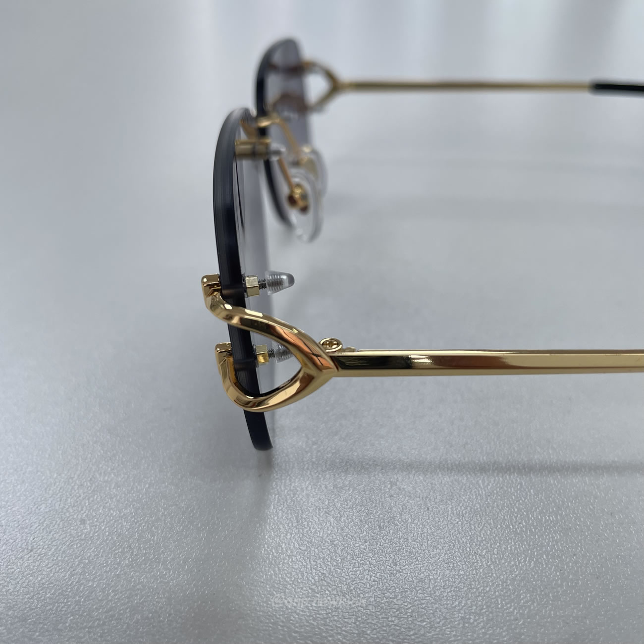 Cartier Eyewear Rimless Rectangle Frame Sunglasses (10) - www.newkick.org