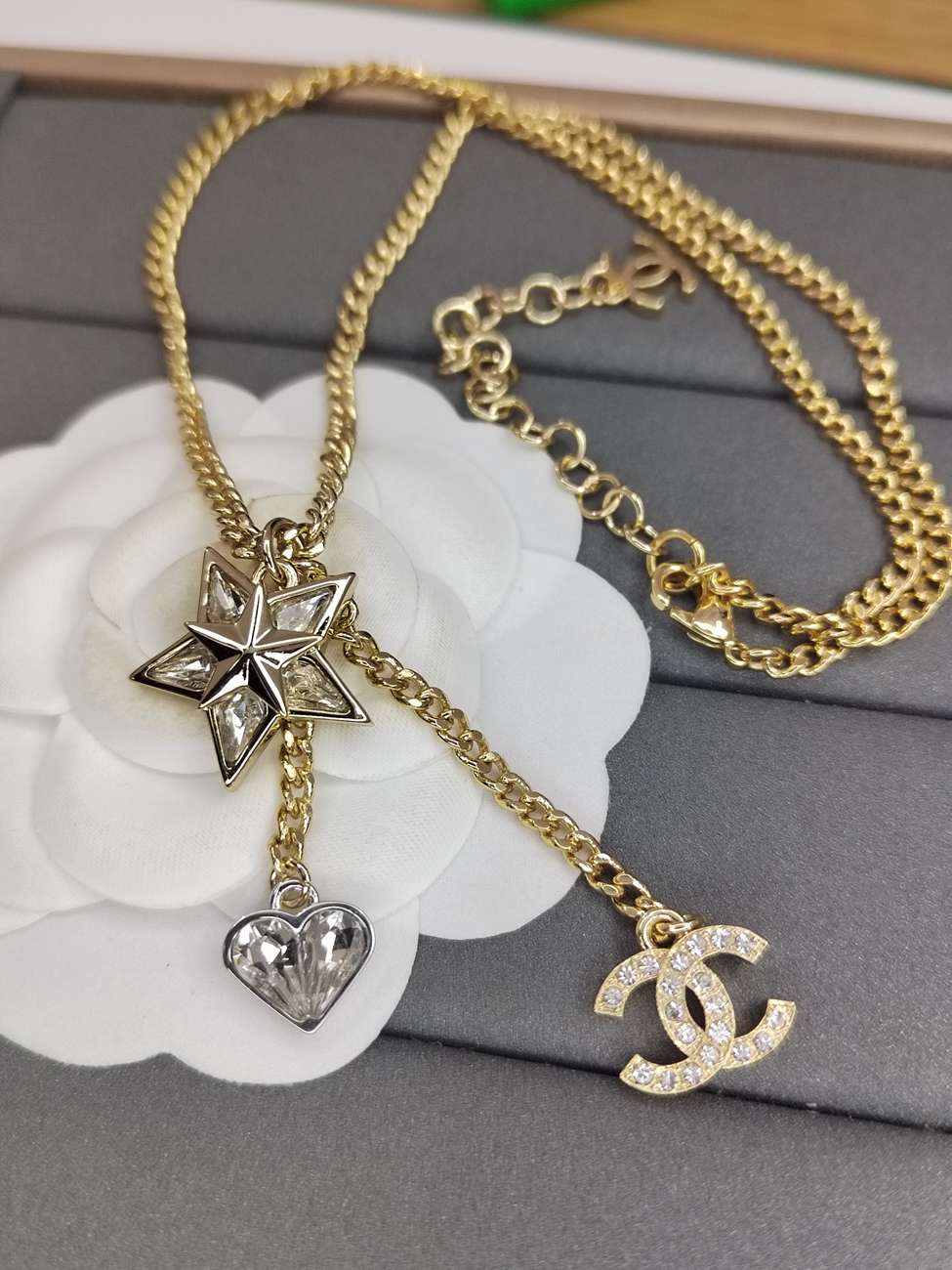 Chanel Cc Logo Star Heart Necklace (1) - www.newkick.org Chanel Cc Logo Star Heart Necklace (1) - www.newkick.org