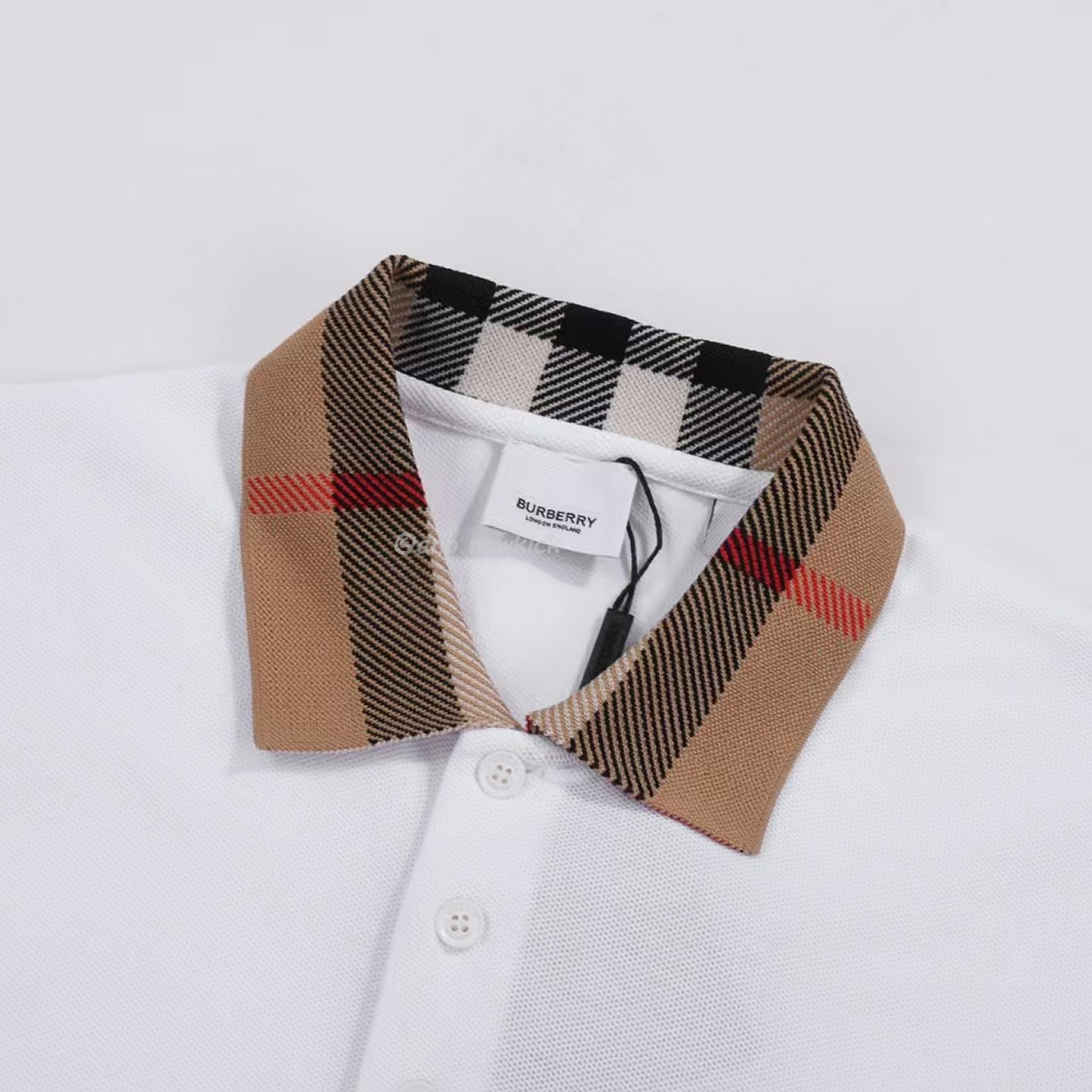 Burberry Polo Shirt Checkered White Black (9) - www.newkick.org Burberry Polo Shirt Checkered White Black (9) - www.newkick.org