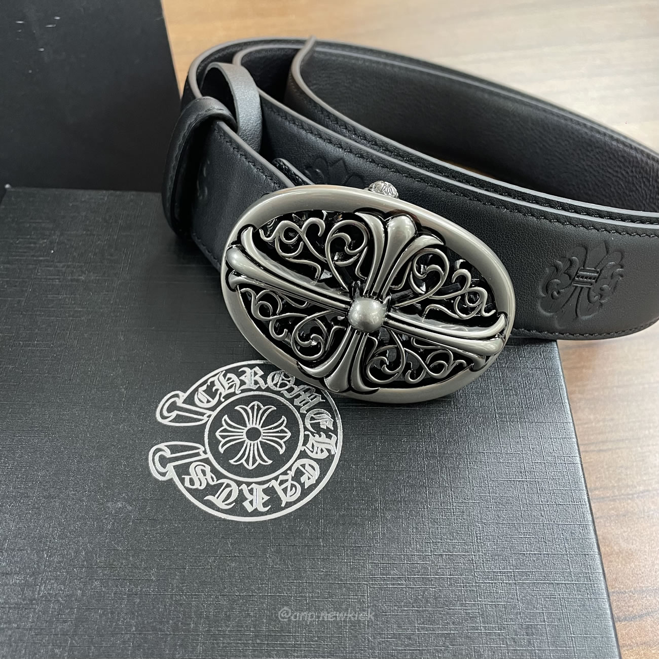 Chrome Hearts Classic Oval Cross Leather Belt Black (2) - www.newkick.org Chrome Hearts Classic Oval Cross Leather Belt Black (2) - www.newkick.org