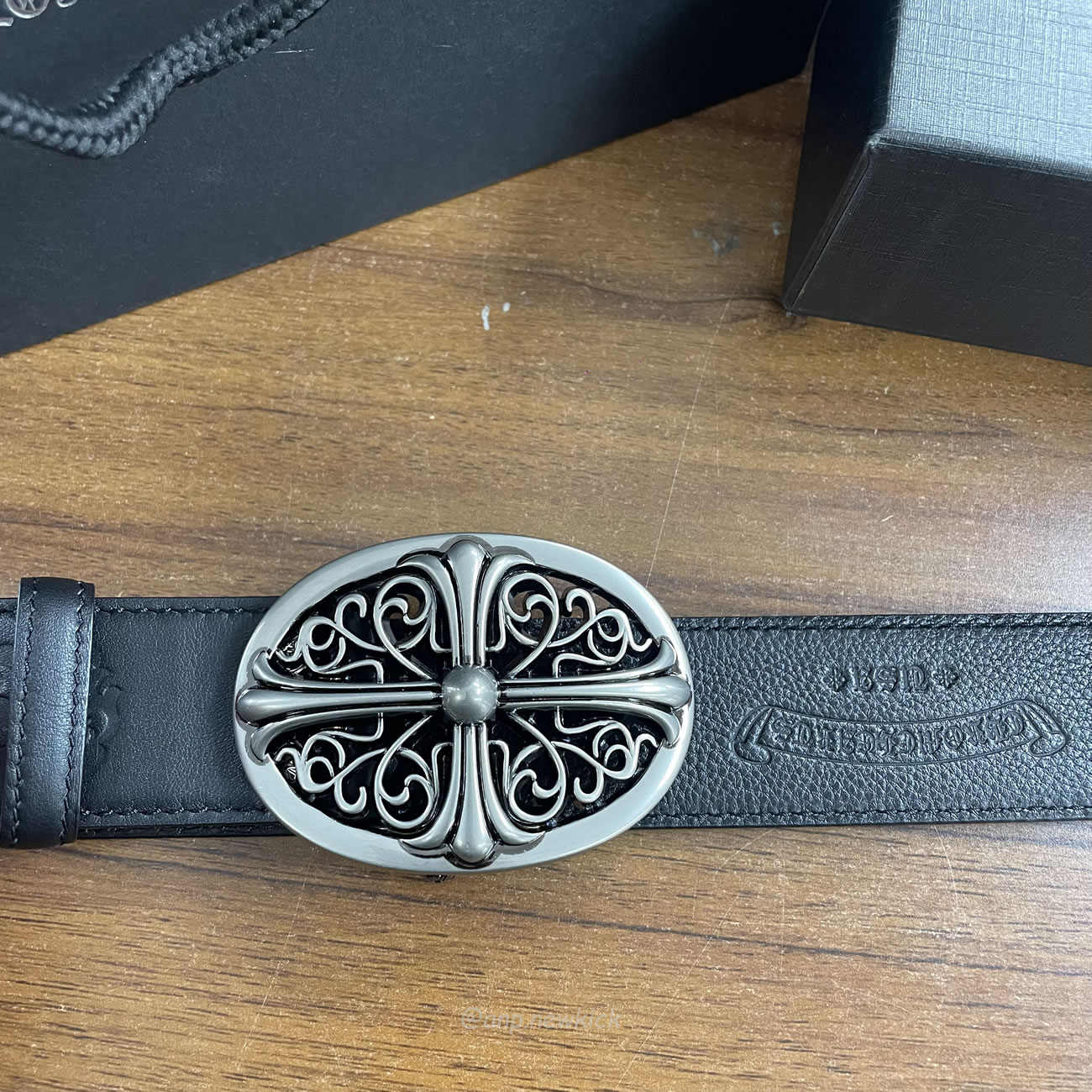 Chrome Hearts Classic Oval Cross Leather Belt Black (7) - www.newkick.org Chrome Hearts Classic Oval Cross Leather Belt Black (7) - www.newkick.org