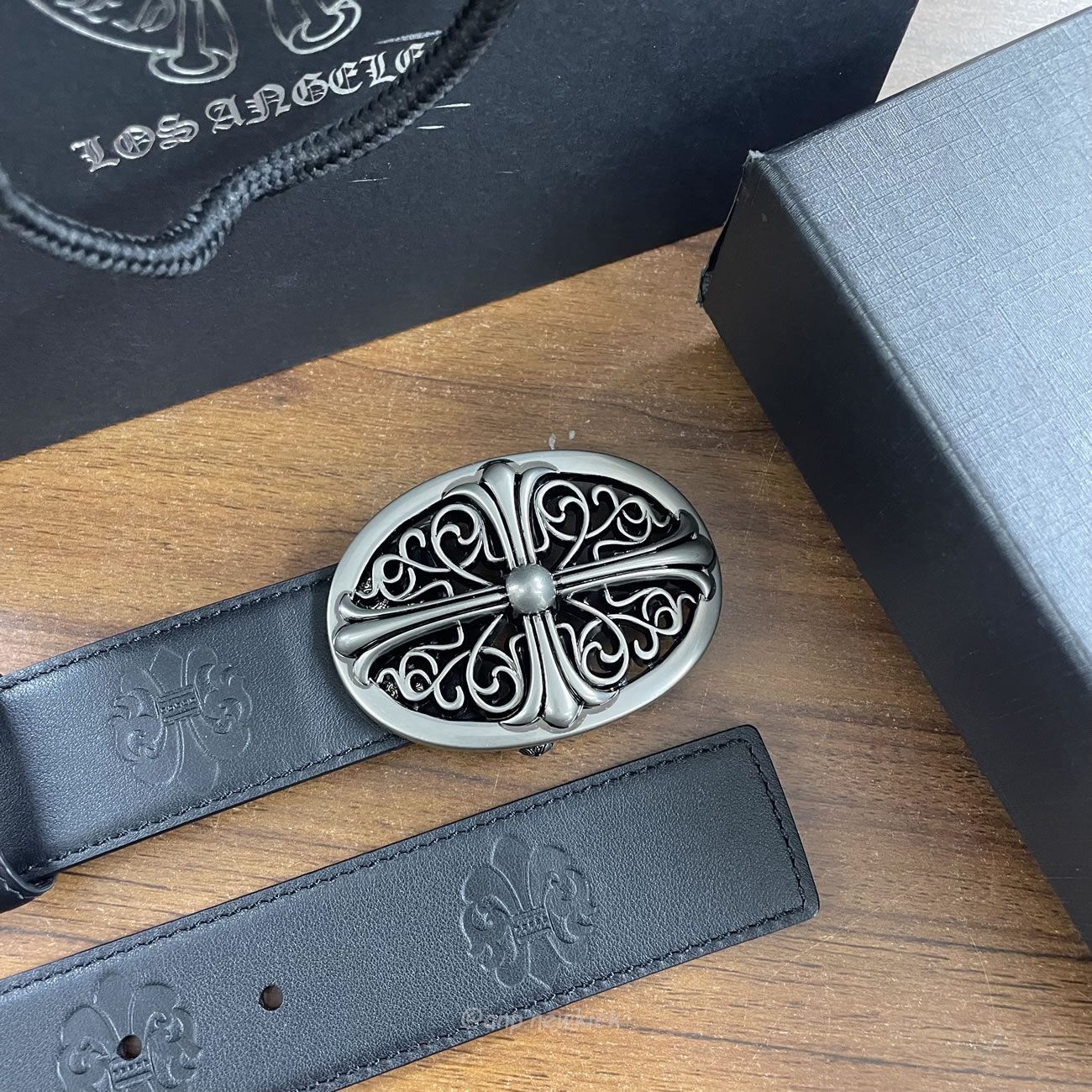 Chrome Hearts Classic Oval Cross Leather Belt Black (8) - www.newkick.org Chrome Hearts Classic Oval Cross Leather Belt Black (8) - www.newkick.org