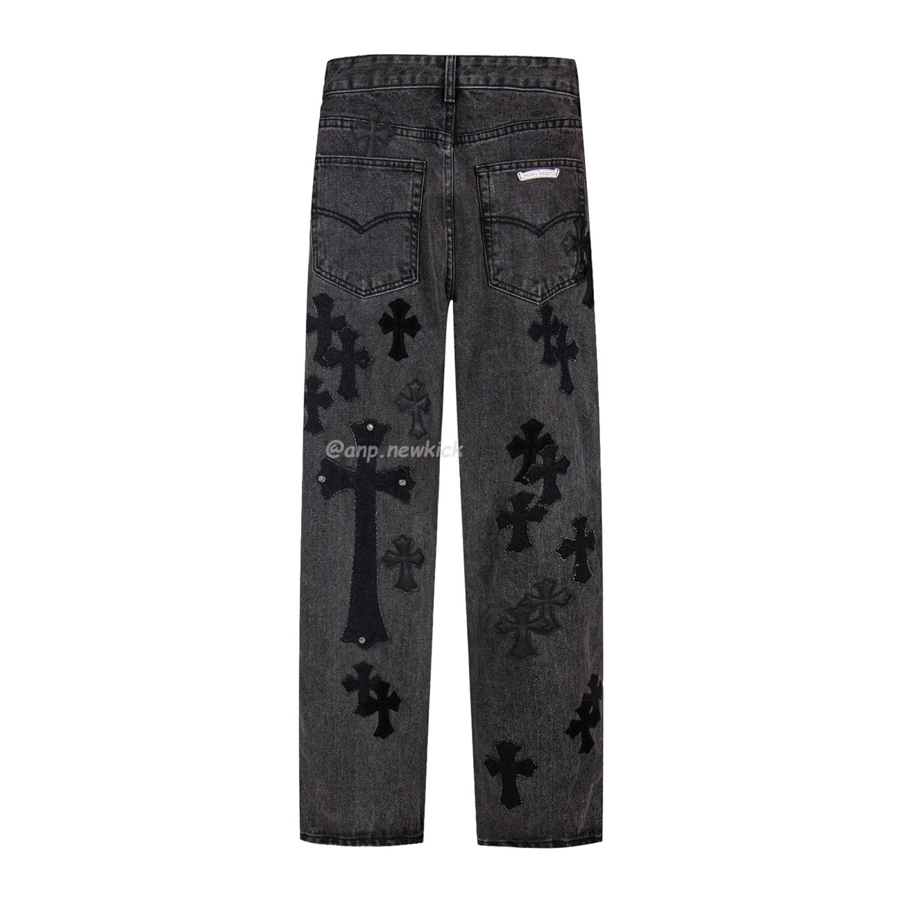Chrome Hearts Black Grey Silver Cross Patch Jeans (5) - www.newkick.org Chrome Hearts Black Grey Silver Cross Patch Jeans (5) - www.newkick.org