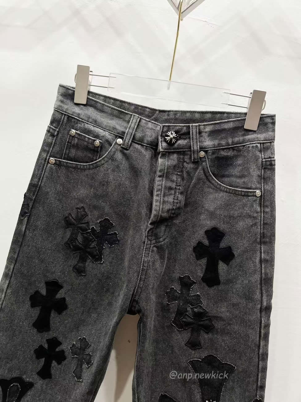 Chrome Hearts Black Grey Silver Cross Patch Jeans (7) - www.newkick.org Chrome Hearts Black Grey Silver Cross Patch Jeans (7) - www.newkick.org