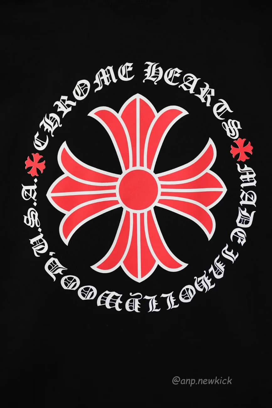 Chrome Hearts Made In Hollywood Plus Cross Black Red T Shirt (6) - www.newkick.org