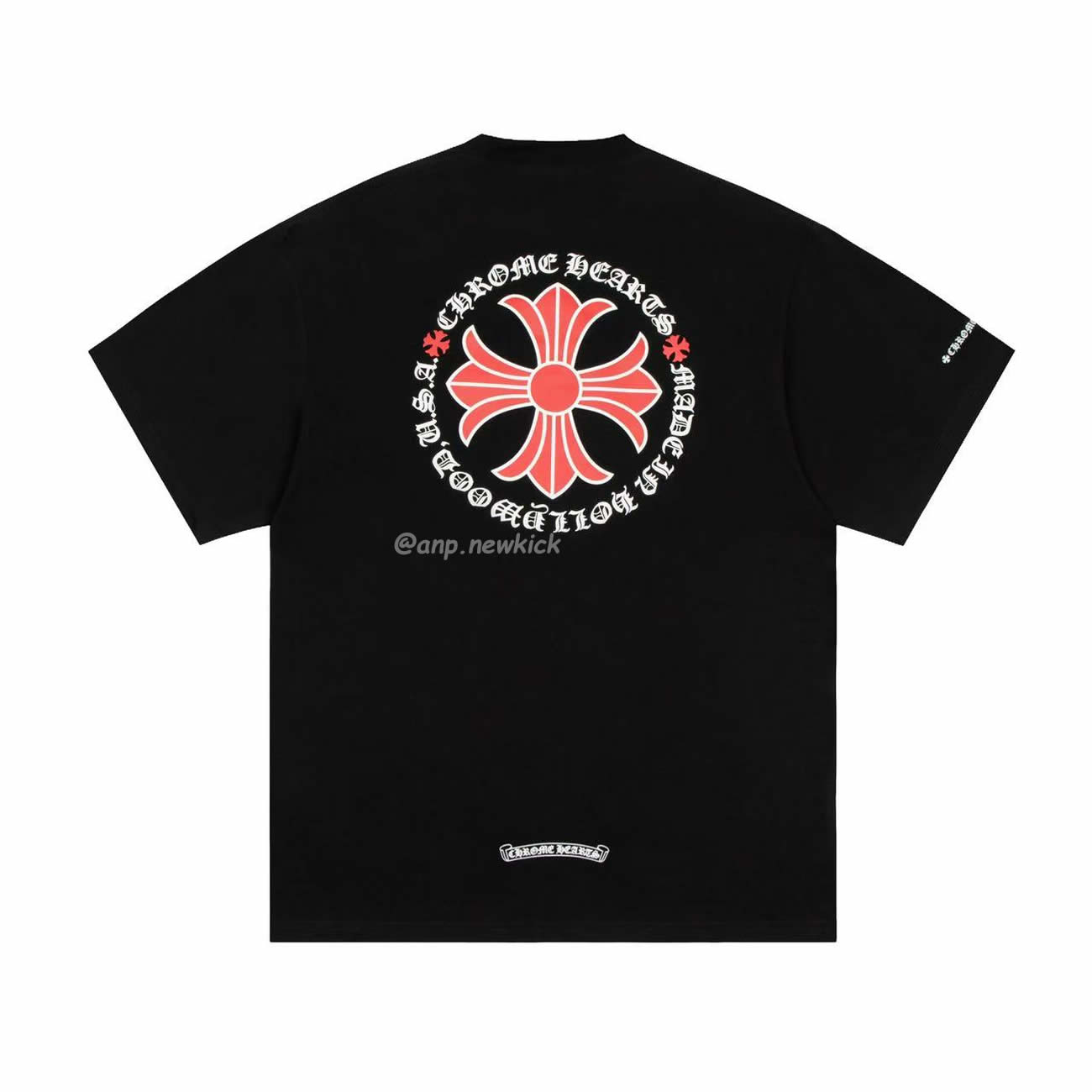 Chrome Hearts Made In Hollywood Plus Cross Black Red T Shirt (7) - www.newkick.org