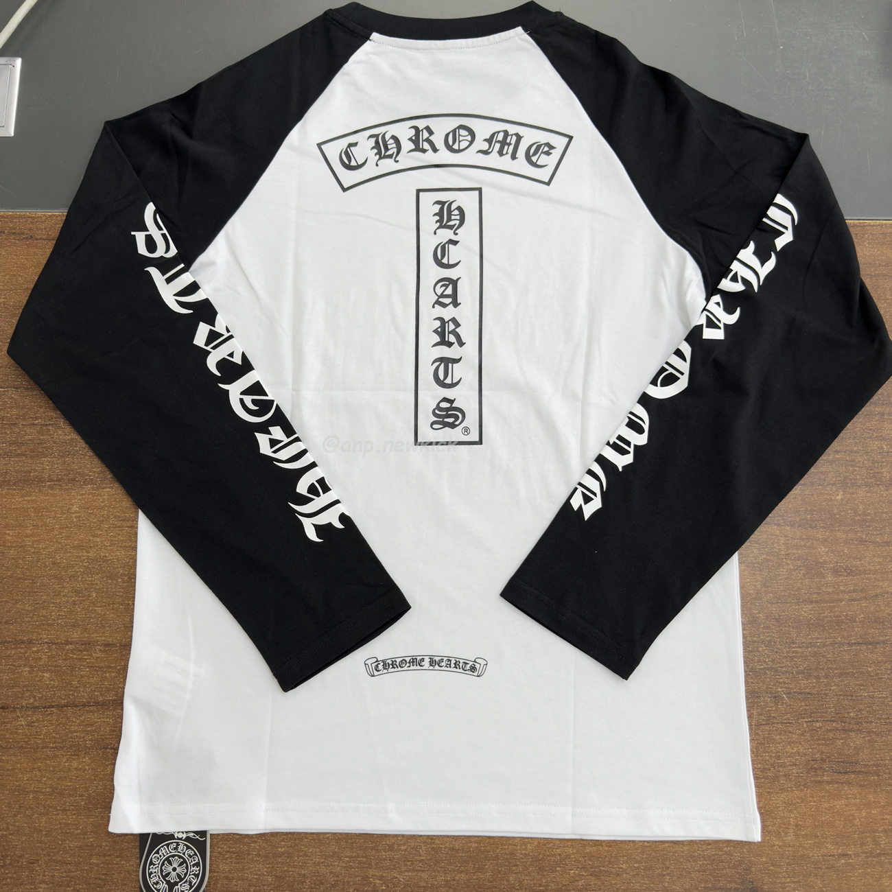 Chrome Hearts Horseshoe Baseball Shirt White Black (4) - www.newkick.org