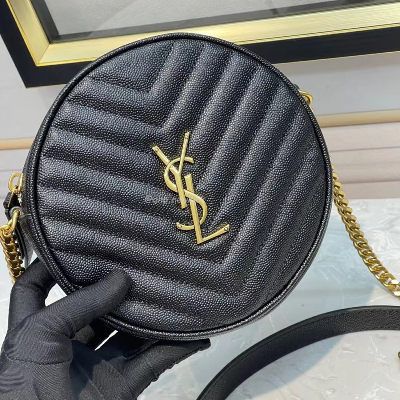 Saint Laurent Circular Quilted Crossbody Bag (4) - www.newkick.org Saint Laurent Circular Quilted Crossbody Bag (4) - www.newkick.org