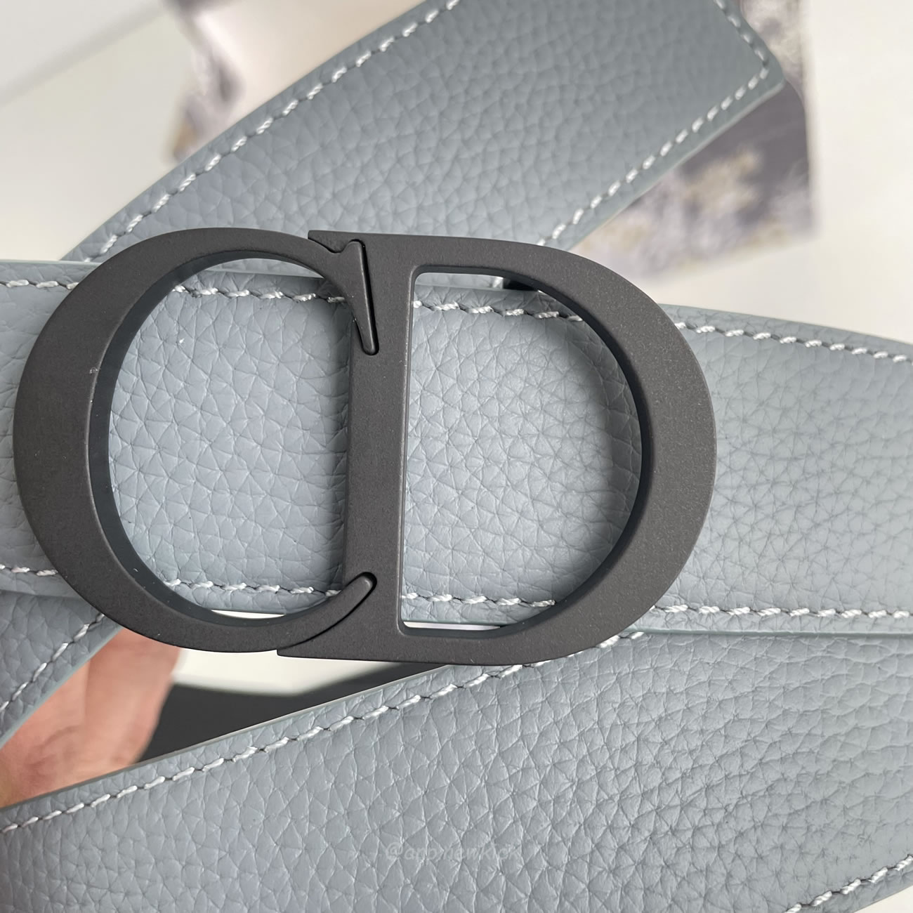 Dior Cd Icon Belt Buckle Black Matte Lacquer Finish Brass (2) - www.newkick.org