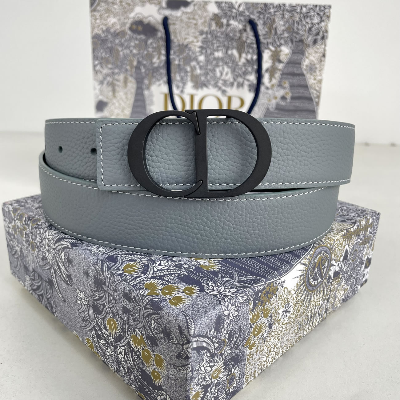 Dior Cd Icon Belt Buckle Black Matte Lacquer Finish Brass (3) - www.newkick.org