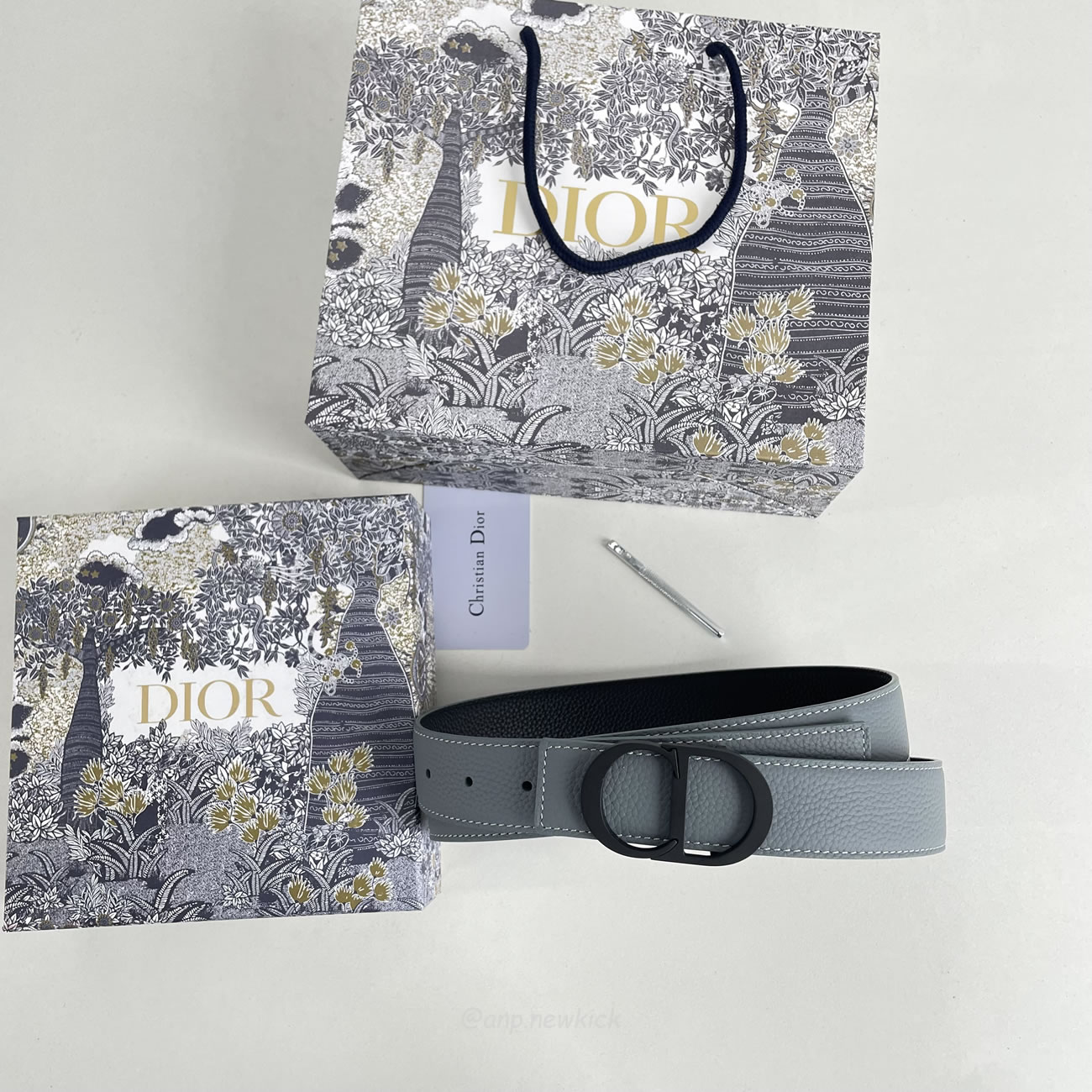 Dior Cd Icon Belt Buckle Black Matte Lacquer Finish Brass (4) - www.newkick.org