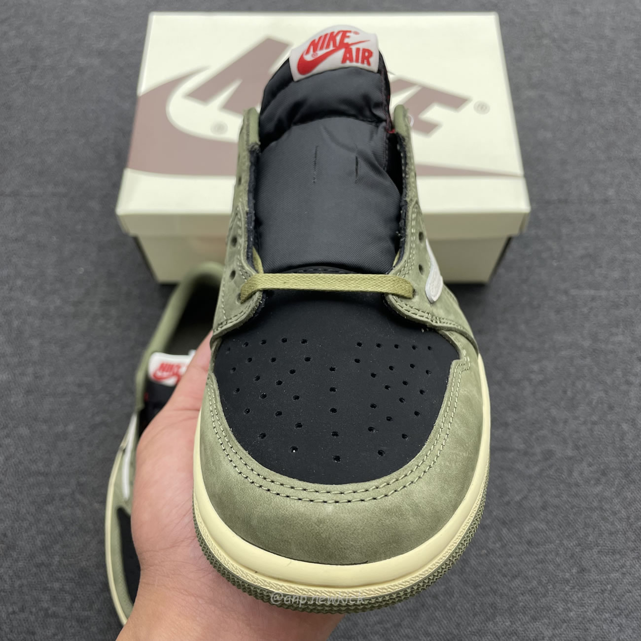 Travis Scott X Nike Air Jordan 1 Retro Low Og Sp Black Olive Dm7866 002 (13) - www.newkick.org Travis Scott X Nike Air Jordan 1 Retro Low Og Sp Black Olive Dm7866 002 (13) - www.newkick.org