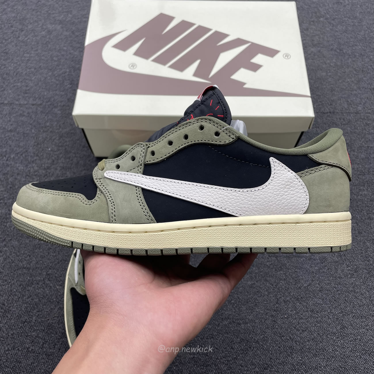 Travis Scott X Nike Air Jordan 1 Retro Low Og Sp Black Olive Dm7866 002 (6) - www.newkick.org Travis Scott X Nike Air Jordan 1 Retro Low Og Sp Black Olive Dm7866 002 (6) - www.newkick.org