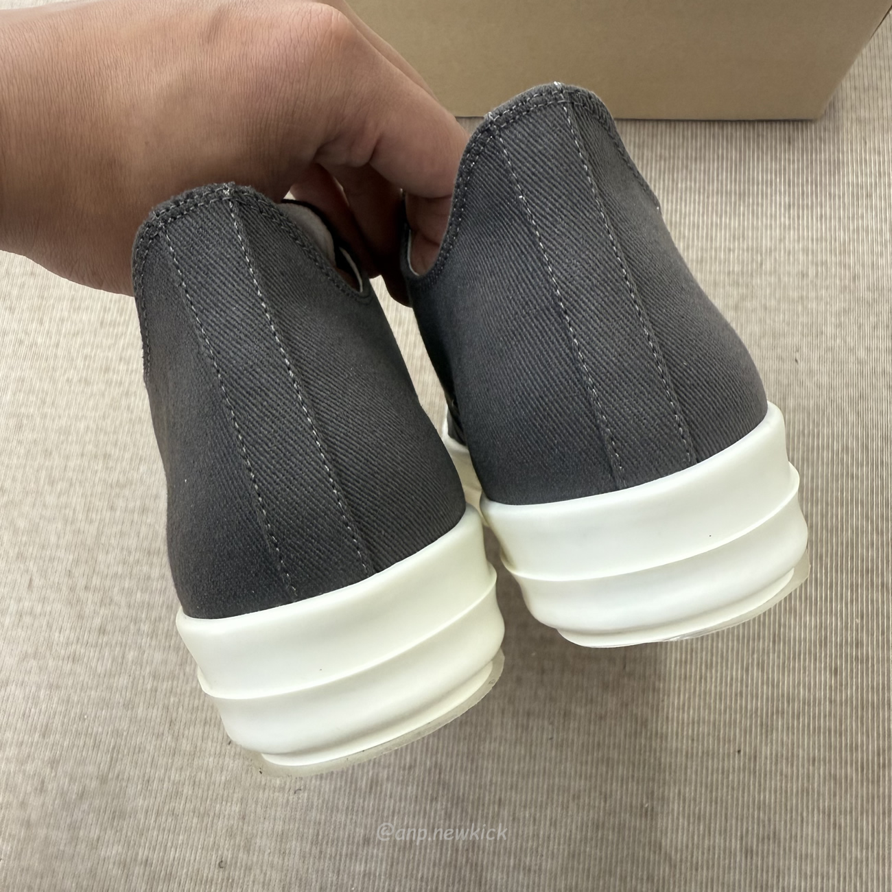 Rick Owens Drkshdw Hustler Low Dark Dust Denim Du01e3814 Donp 783411 (11) - www.newkick.org Rick Owens Drkshdw Hustler Low Dark Dust Denim Du01e3814 Donp 783411 (11) - www.newkick.org