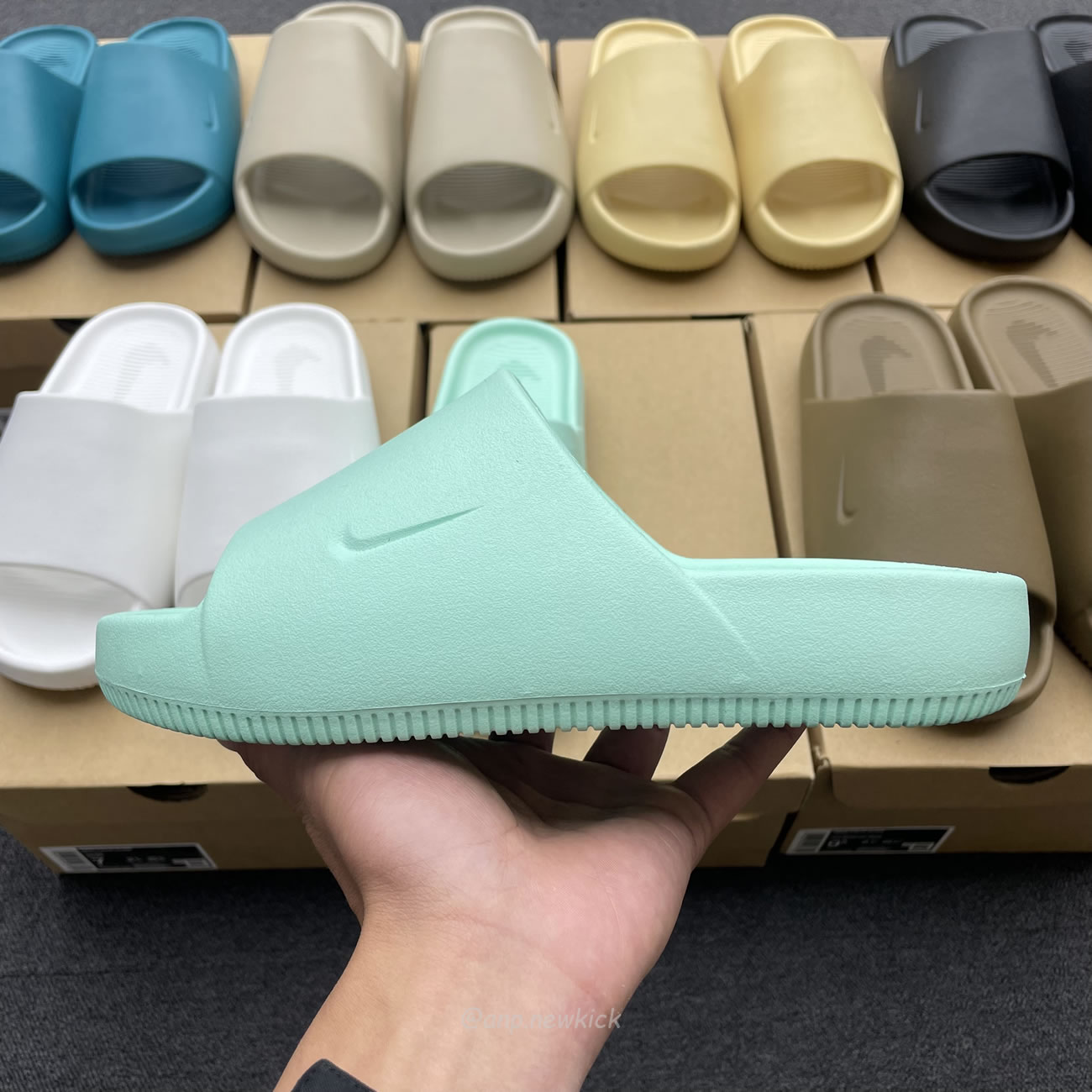 Nike Calm Slide Jade Ice Black Sesame Geode Teal White Brown Dx4816 300 (12) - www.newkick.org Nike Calm Slide Jade Ice Black Sesame Geode Teal White Brown Dx4816 300 (12) - www.newkick.org