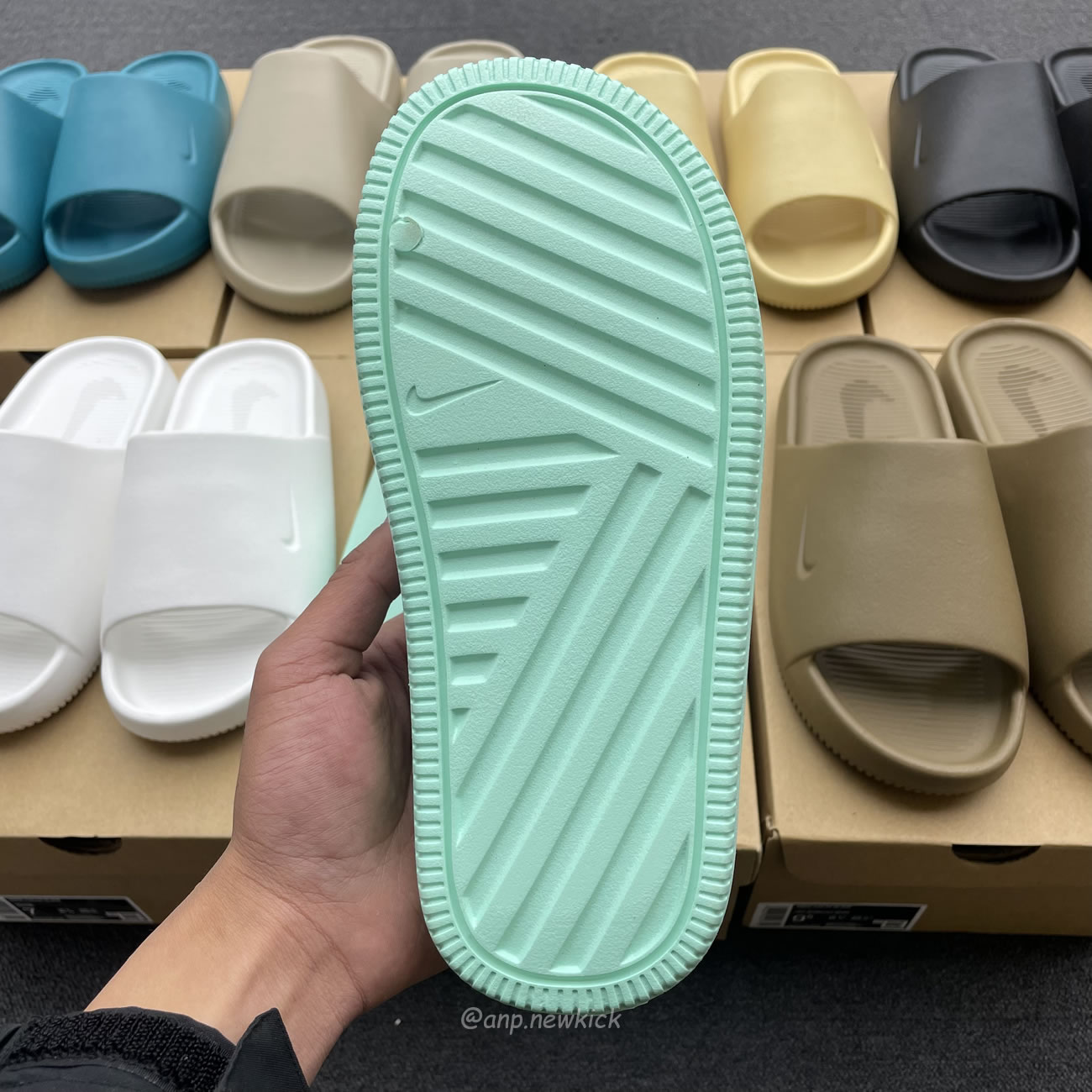 Nike Calm Slide Jade Ice Black Sesame Geode Teal White Brown Dx4816 300 (17) - www.newkick.org Nike Calm Slide Jade Ice Black Sesame Geode Teal White Brown Dx4816 300 (17) - www.newkick.org