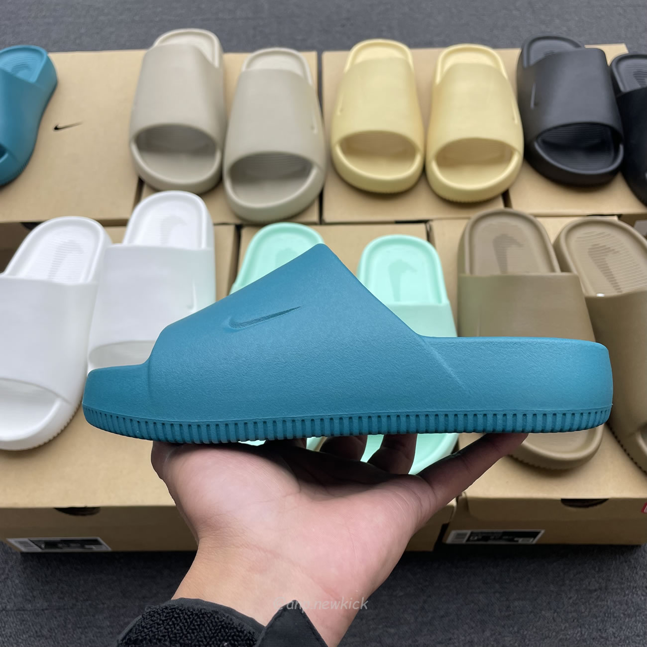Nike Calm Slide Jade Ice Black Sesame Geode Teal White Brown Dx4816 300 (18) - www.newkick.org Nike Calm Slide Jade Ice Black Sesame Geode Teal White Brown Dx4816 300 (18) - www.newkick.org