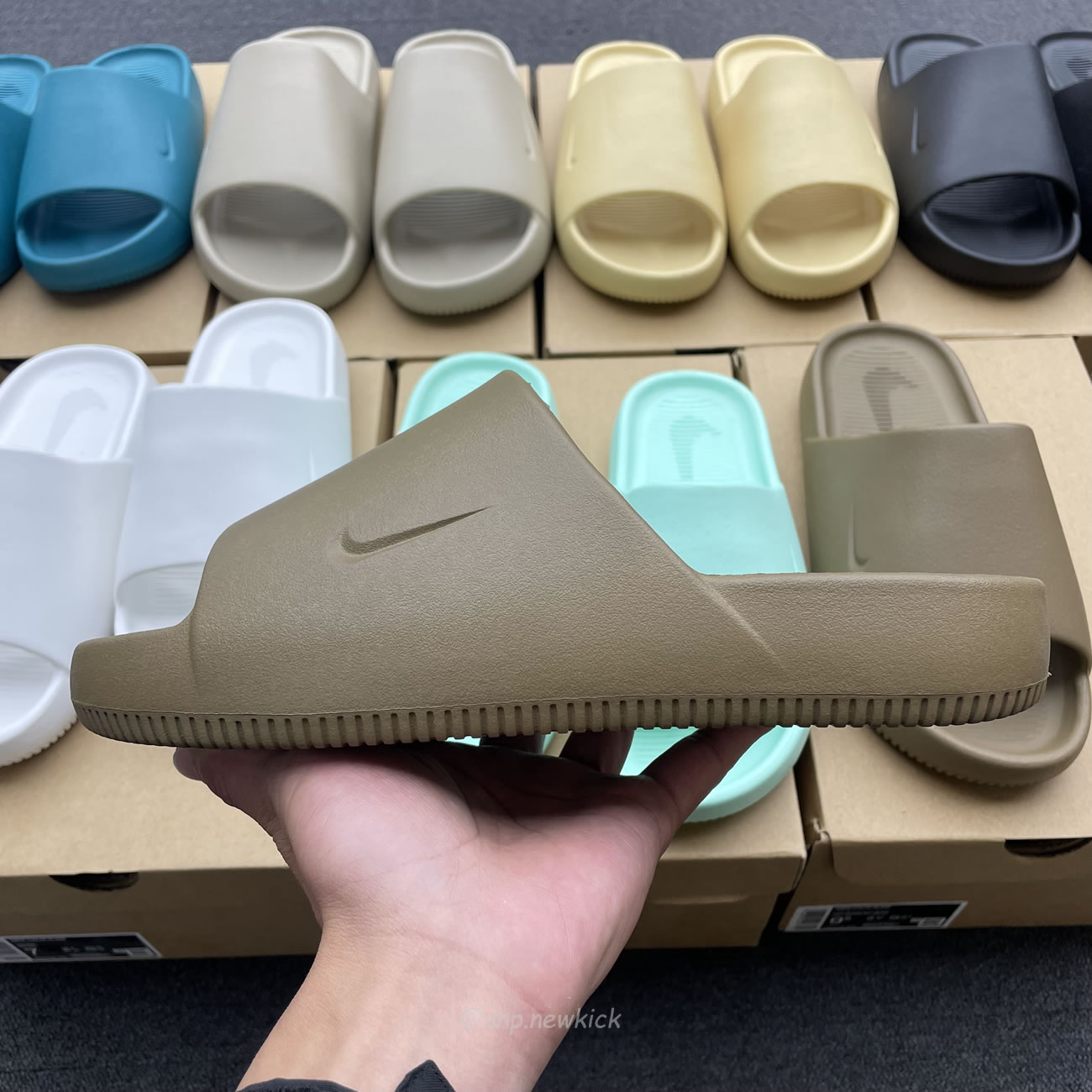 Nike Calm Slide Jade Ice Black Sesame Geode Teal White Brown Dx4816 300 (5) - www.newkick.org Nike Calm Slide Jade Ice Black Sesame Geode Teal White Brown Dx4816 300 (5) - www.newkick.org