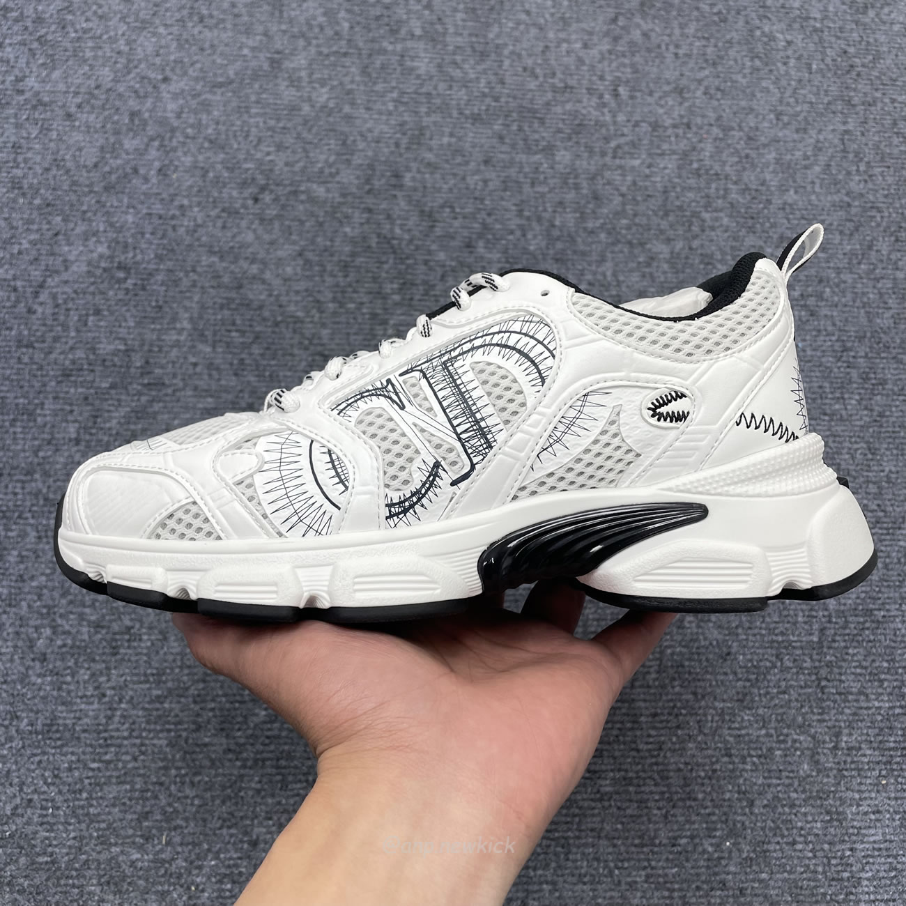 Dior Chrono Sneaker Mesh With White Black 19w White (6) - www.newkick.org Dior Chrono Sneaker Mesh With White Black 19w White (6) - www.newkick.org