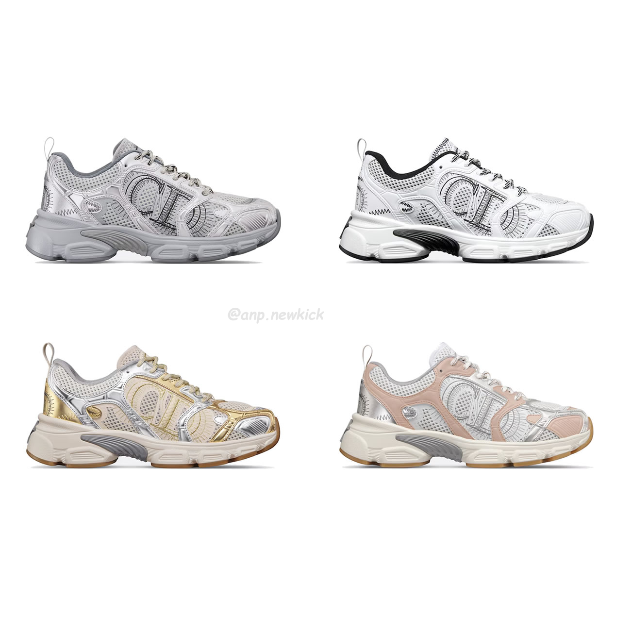 Dior Chrono Sports Shoes With Mesh Fabric And Faux Leather Trim (1) - www.newkick.org Dior Chrono Sports Shoes With Mesh Fabric And Faux Leather Trim (1) - www.newkick.org