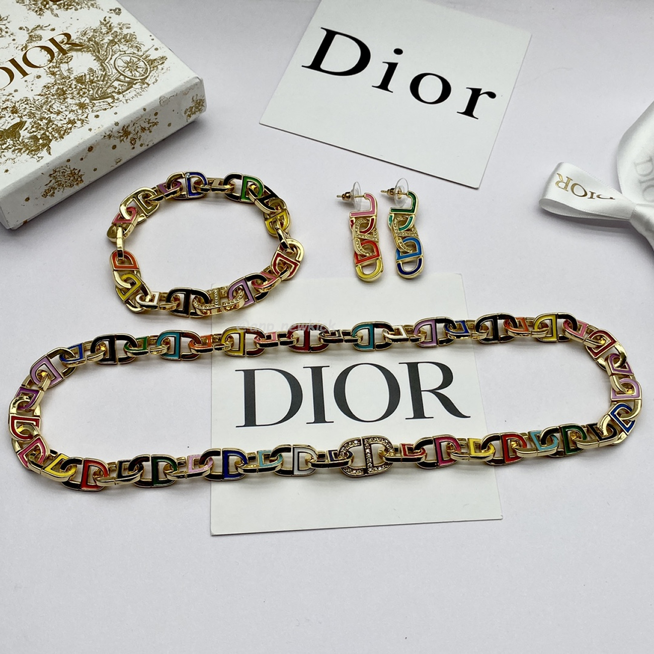 Dior Bracelet Necklace Earring Set (2) - www.newkick.org Dior Bracelet Necklace Earring Set (2) - www.newkick.org