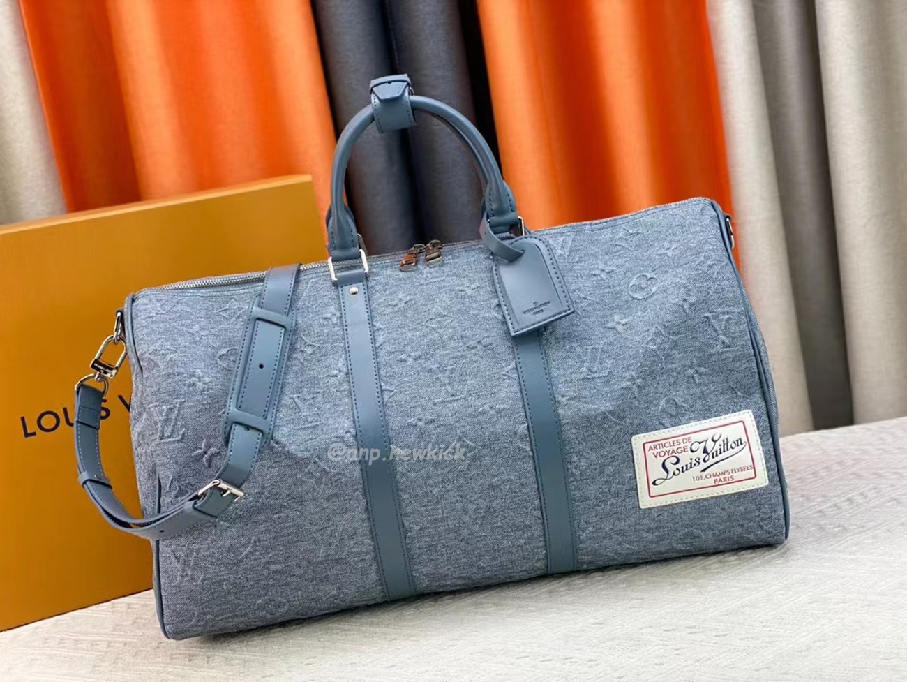 Louis Vuitton Keepall Bandouliere Monogram 50 Navy Duffel Bag (54) - www.newkick.org Louis Vuitton Keepall Bandouliere Monogram 50 Navy Duffel Bag (54) - www.newkick.org