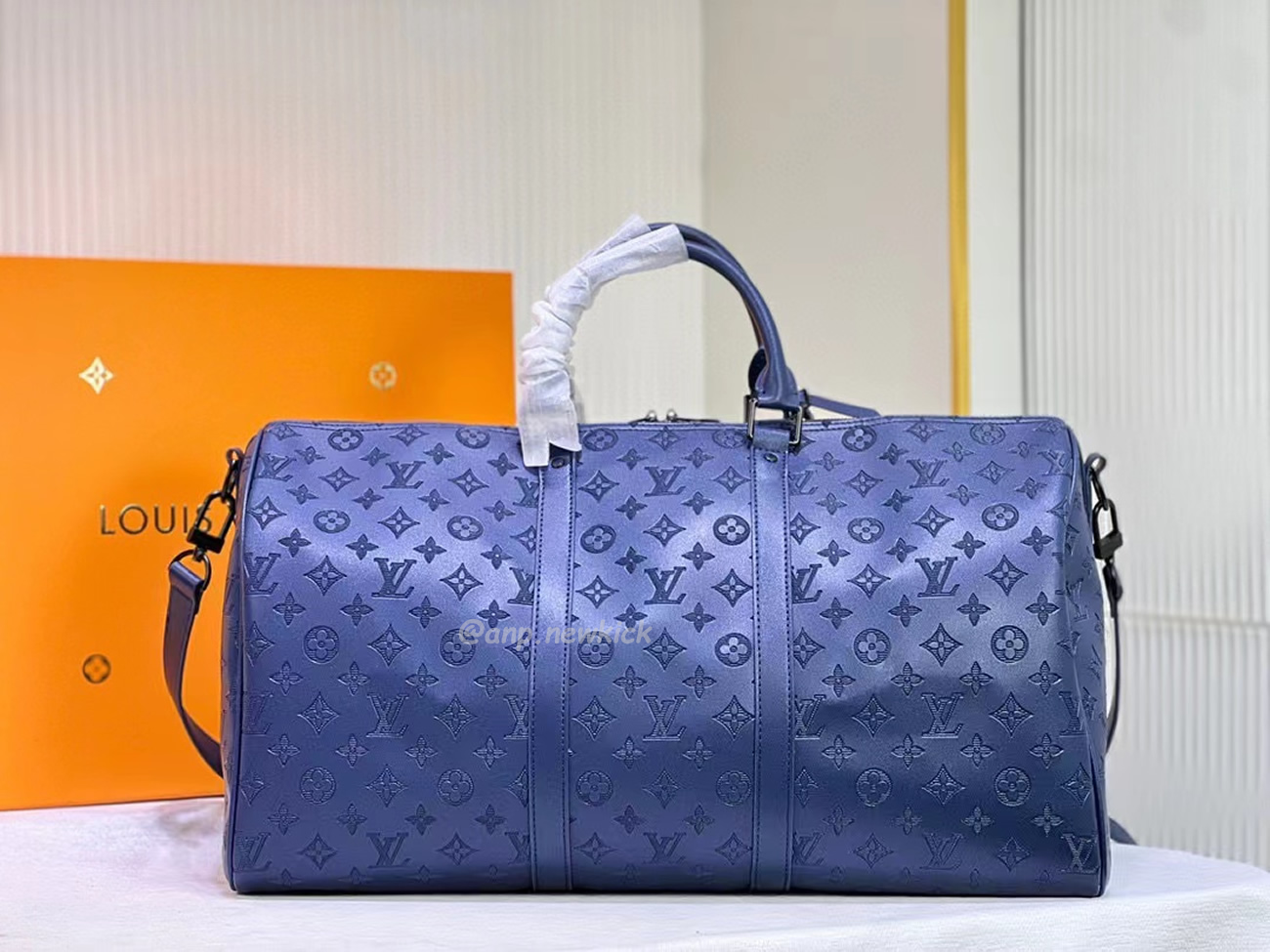 Louis Vuitton Keepall Bandouliere Monogram 50 Navy Duffel Bag (8) - www.newkick.org Louis Vuitton Keepall Bandouliere Monogram 50 Navy Duffel Bag (8) - www.newkick.org