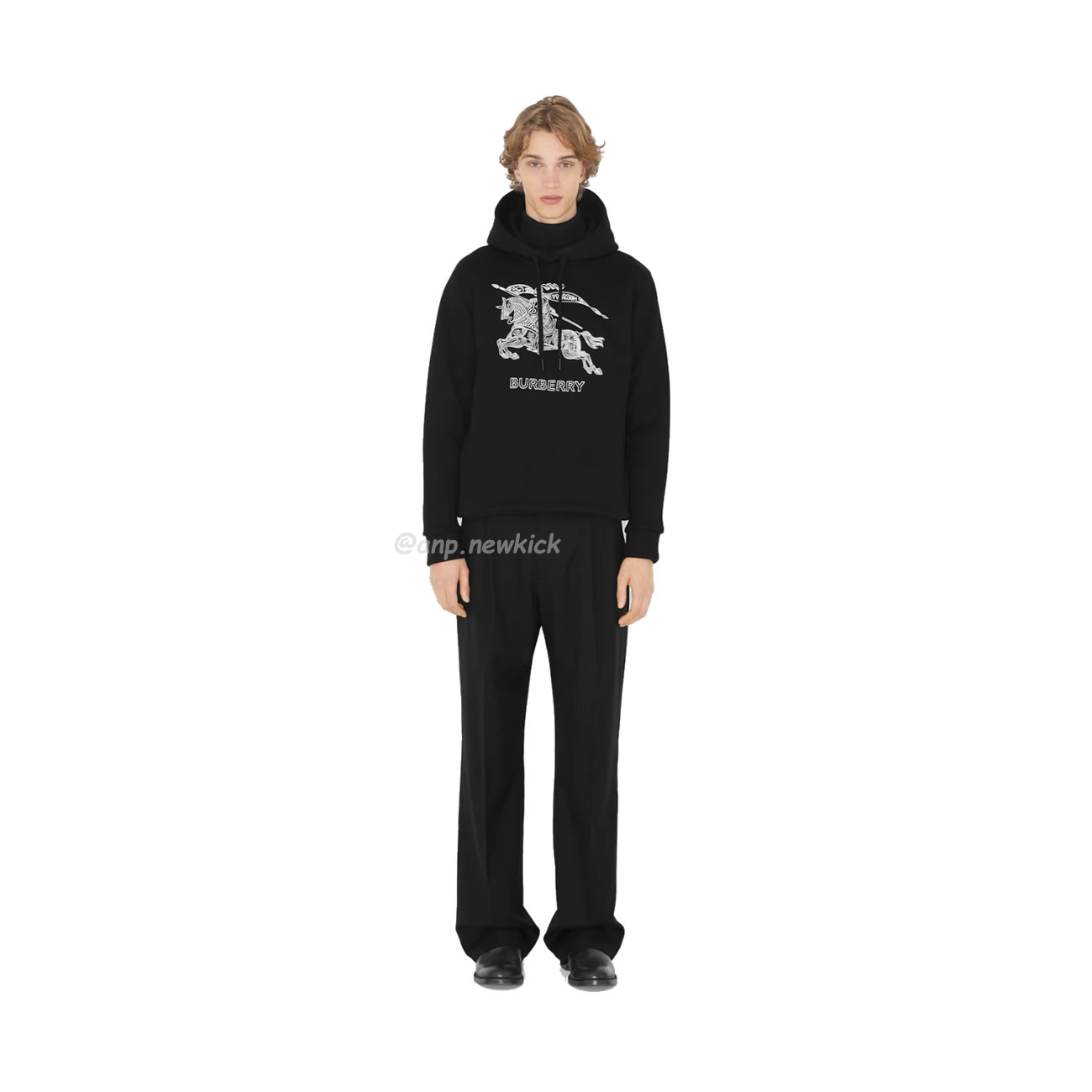 Burberry Embroidered Ekd Cotton Hoodie Black (2) - www.newkick.org